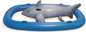 BESTWAY Aufblasbare Schwimmfigur Haifisch 297 x 188 x 71 cm, Große Sitzfläche, Trendiges Design, Sichere Ausführung
