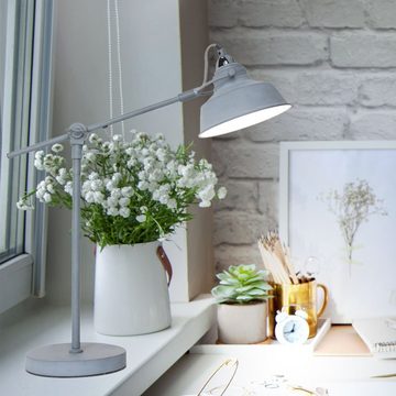 etc-shop Smarte LED-Leuchte, Leuchtmittel inklusive, Kaltweiß, Warmweiß, Neutralweiß, Tageslichtweiß, Farbwechsel, Smart RGB LED Retro Tisch Leuchte DIMMBAR Beistell Lese Lampe