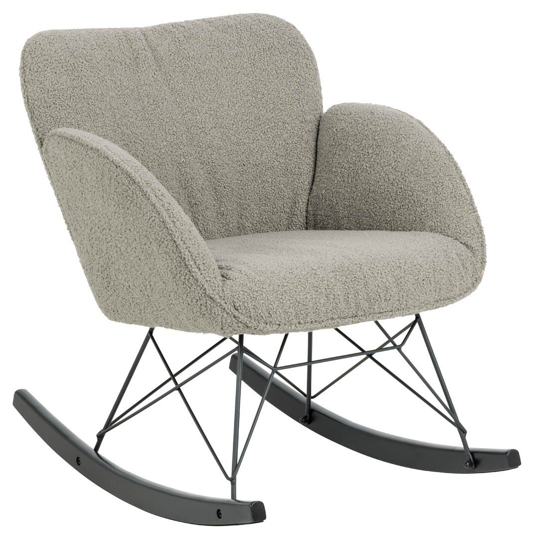 ACTONA GROUP Relaxsessel Kelsey Sessel Schaukelstuhl braun. (1-St)