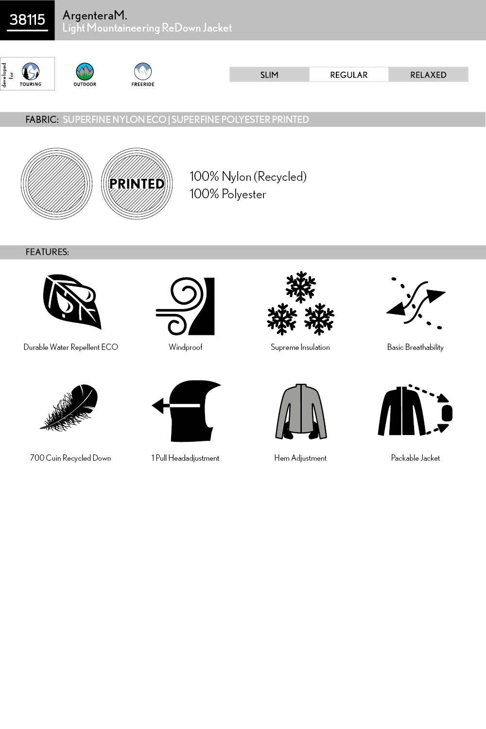 Maloja Winterjacke Winter-Daunenjacke ArgenteraM (winddicht, warm, hohe Isolation)