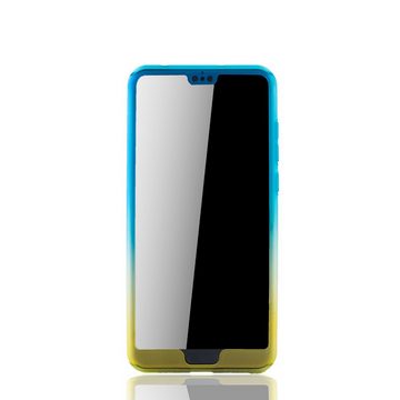 König Design Handyhülle Huawei P20 Pro, Huawei P20 Pro Handyhülle 360 Grad Schutz Full Cover Mehrfarbig