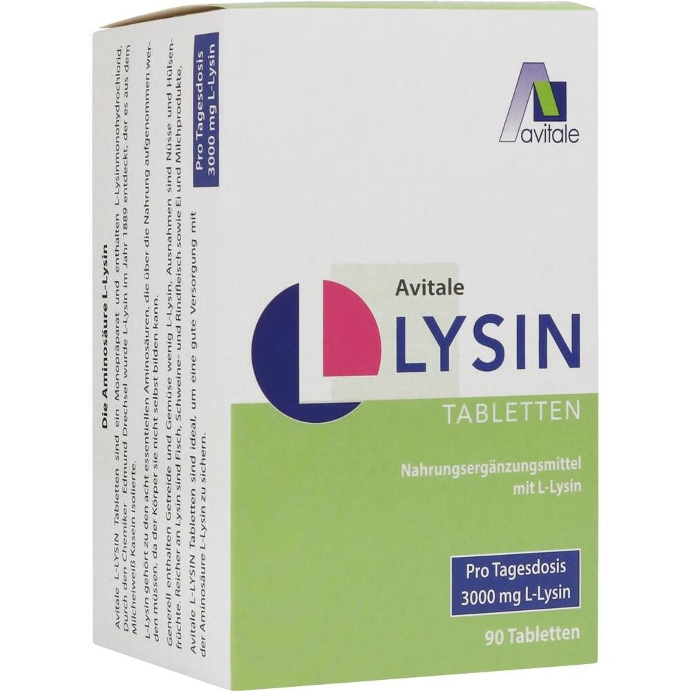 Avitale GmbH L-LYSIN 750 mg Tabletten Tabletten, 90 St.