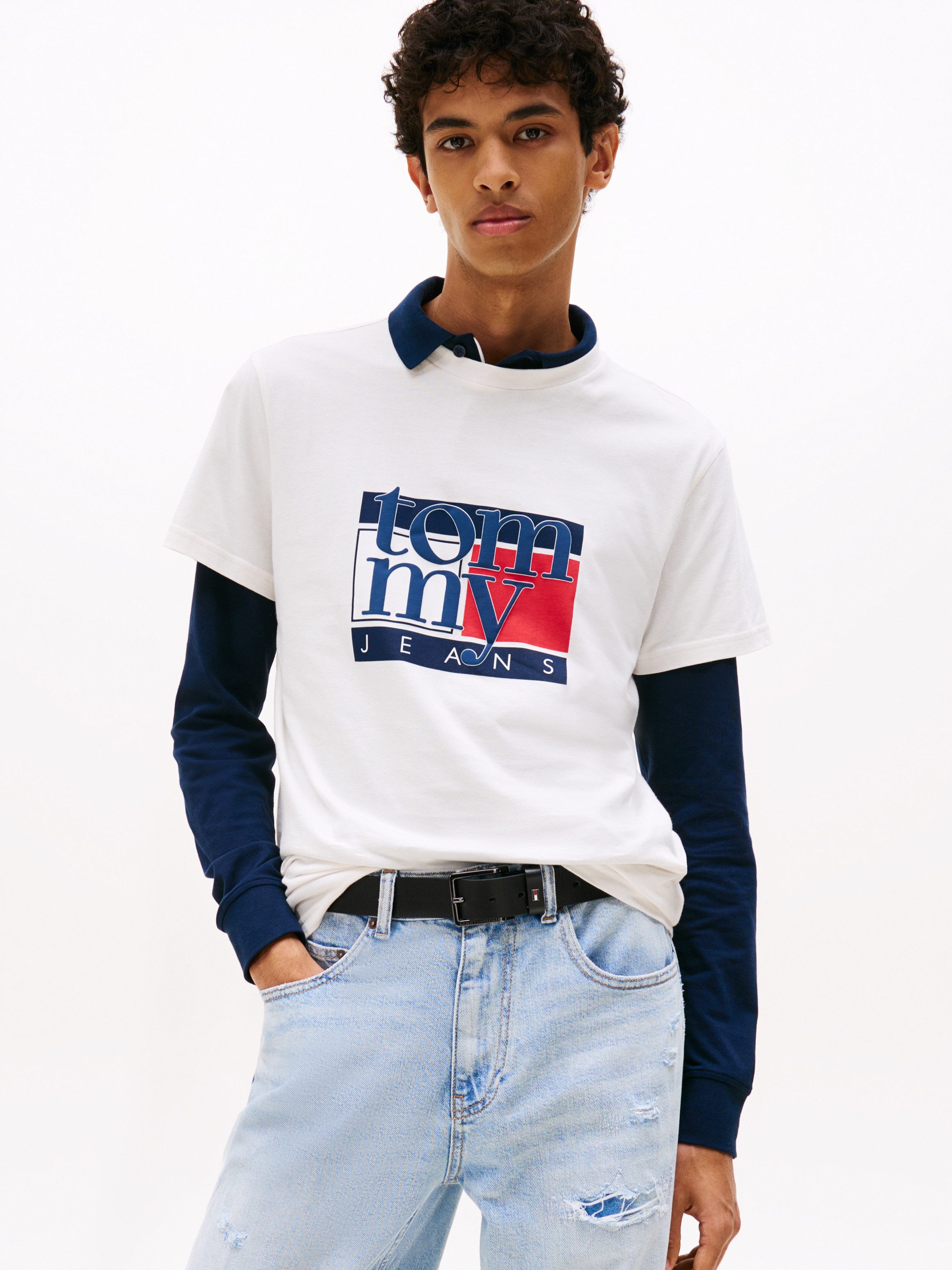 Tommy Jeans T-Shirt TJM RWB FLAG günstig online kaufen