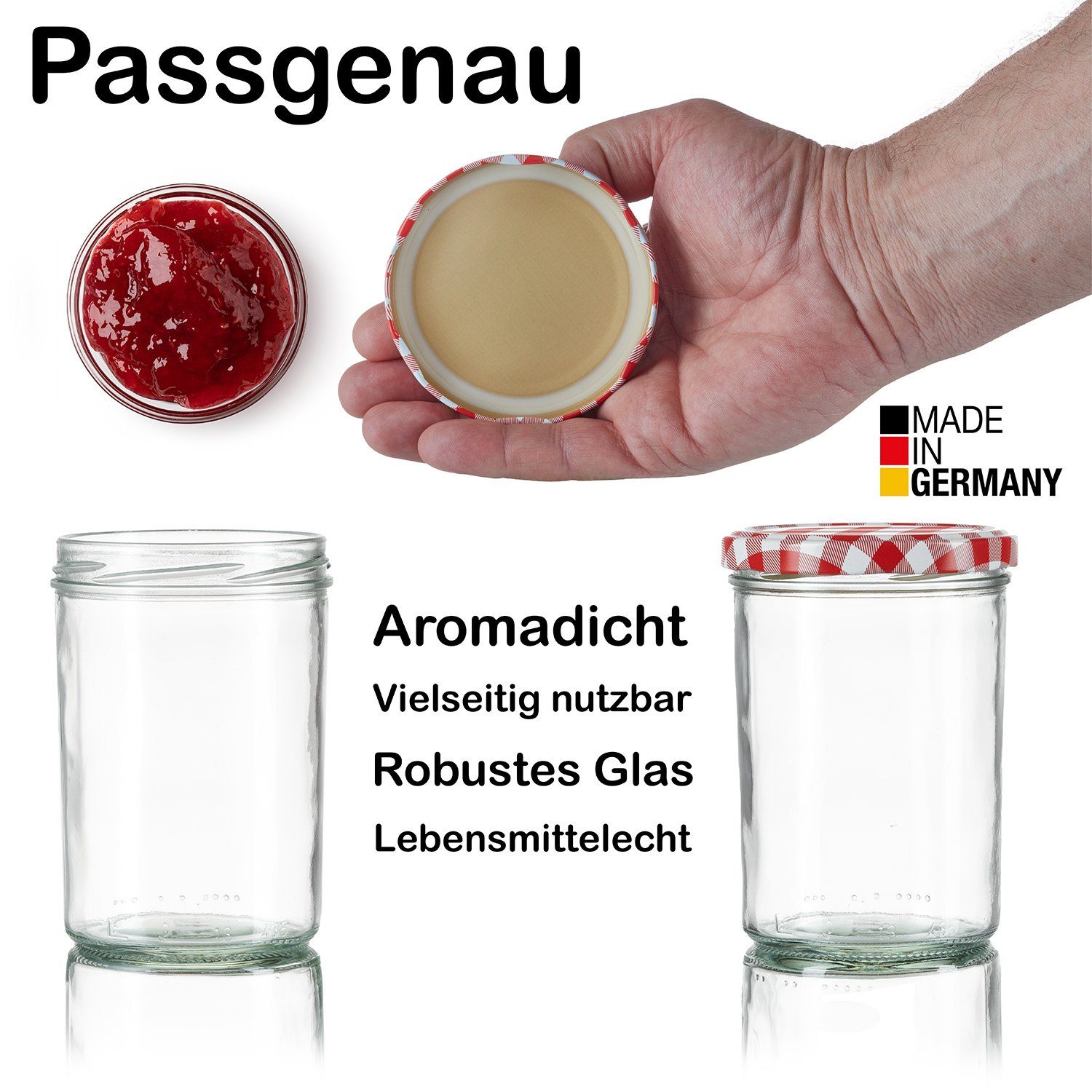 TO Made 82 BigDean 435ml Germany, Einkochgläser in Sturzgläser (12-tlg) Einmachglas