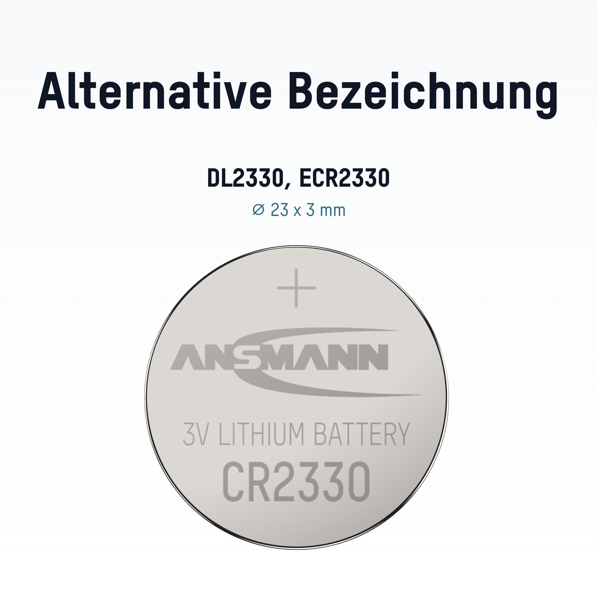 ANSMANN AG ANSMANN Lithium Knopfzelle CR2330 Knopfzelle