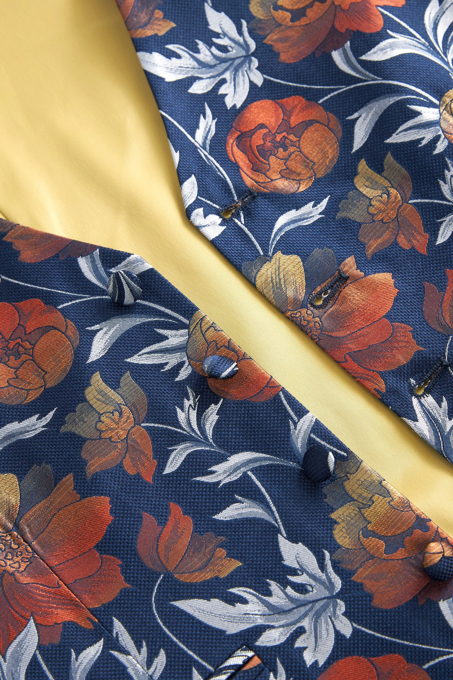 Next Anzugweste Geblümte Weste (1-tlg)