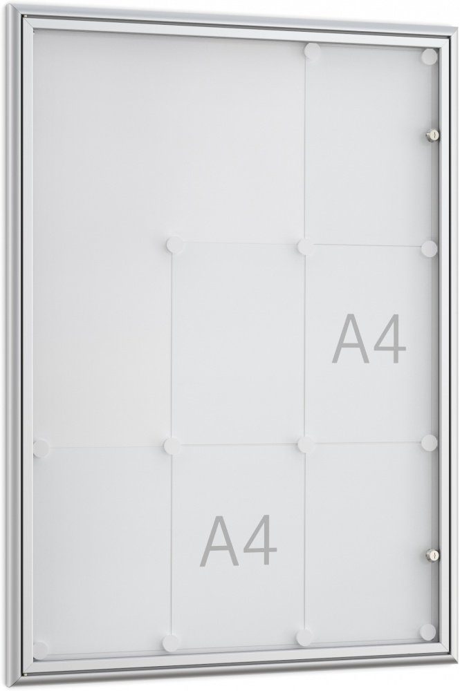 König Werbeanlagen Rahmen Ihre DIN A4-Aushänge in allen Räumen schnell präsentiert: BSK 9 - 9 x DIN A4 - Einseitig - 22 mm Bautiefe - Vitrine