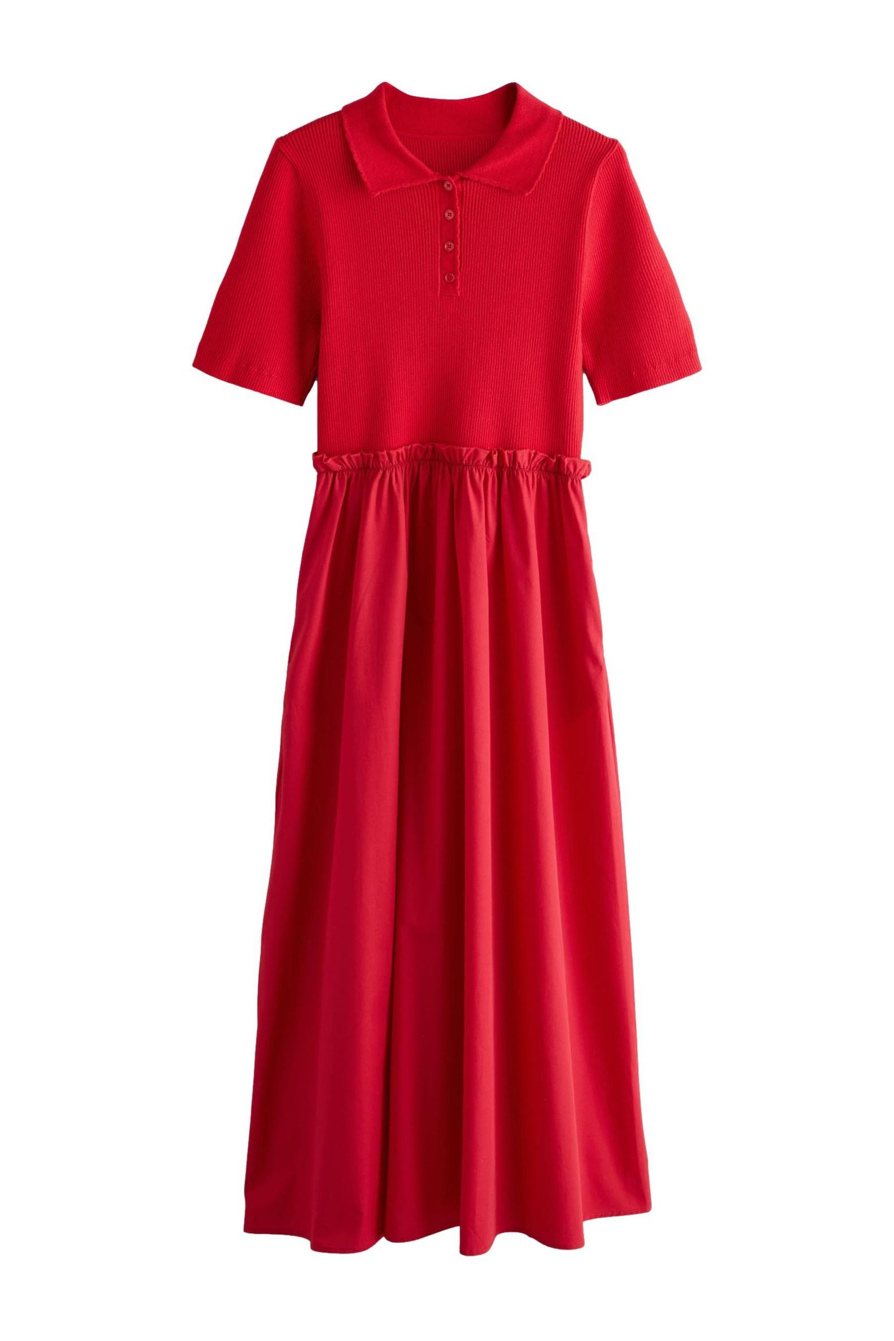 LAURA ASHLEY Druckkleid Laura Ashley 2-in-1-Polokleid mit Baumwollrock (1-tlg)