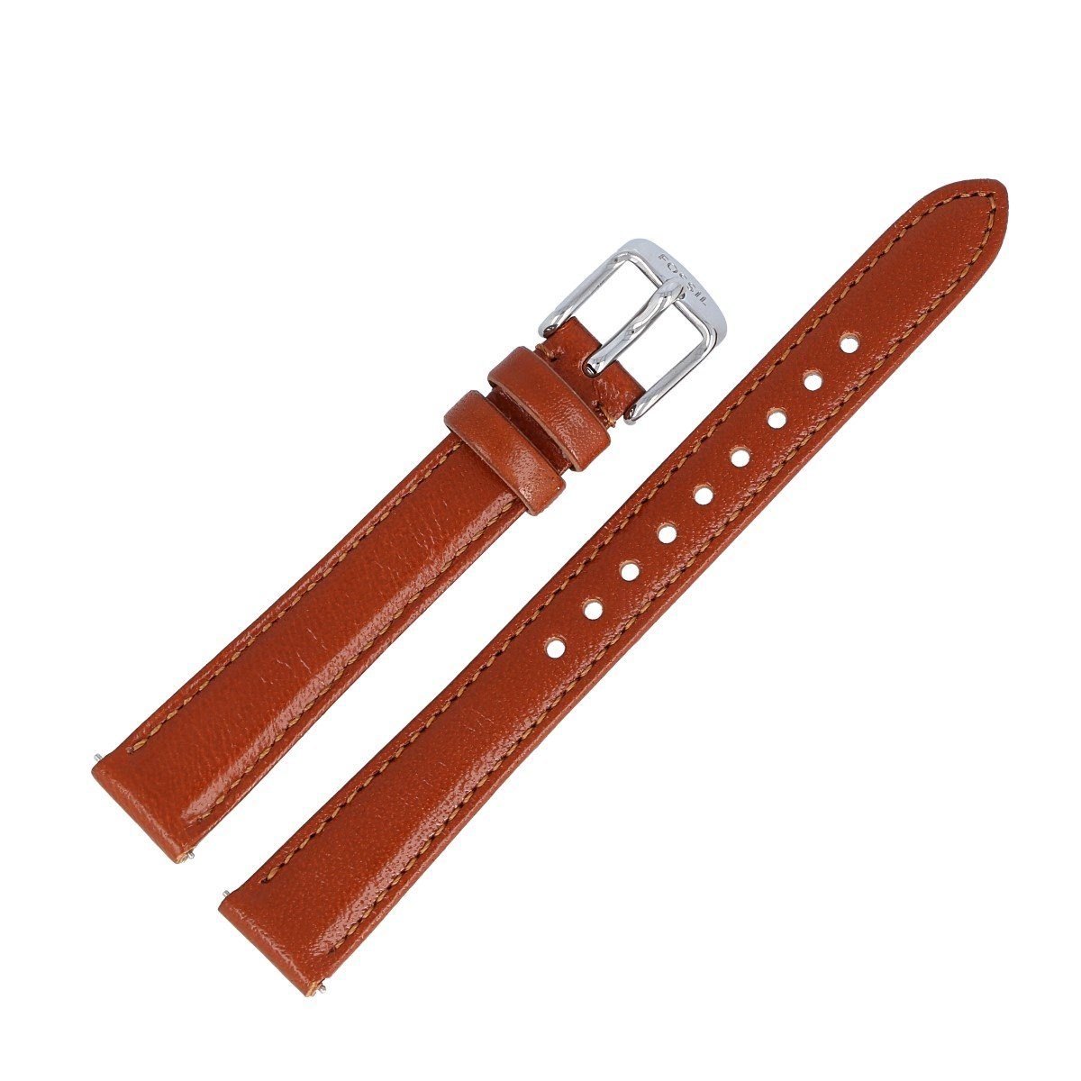 Fossil Uhrenarmband 14mm Leder Braun ES-3842 LB-ES3842