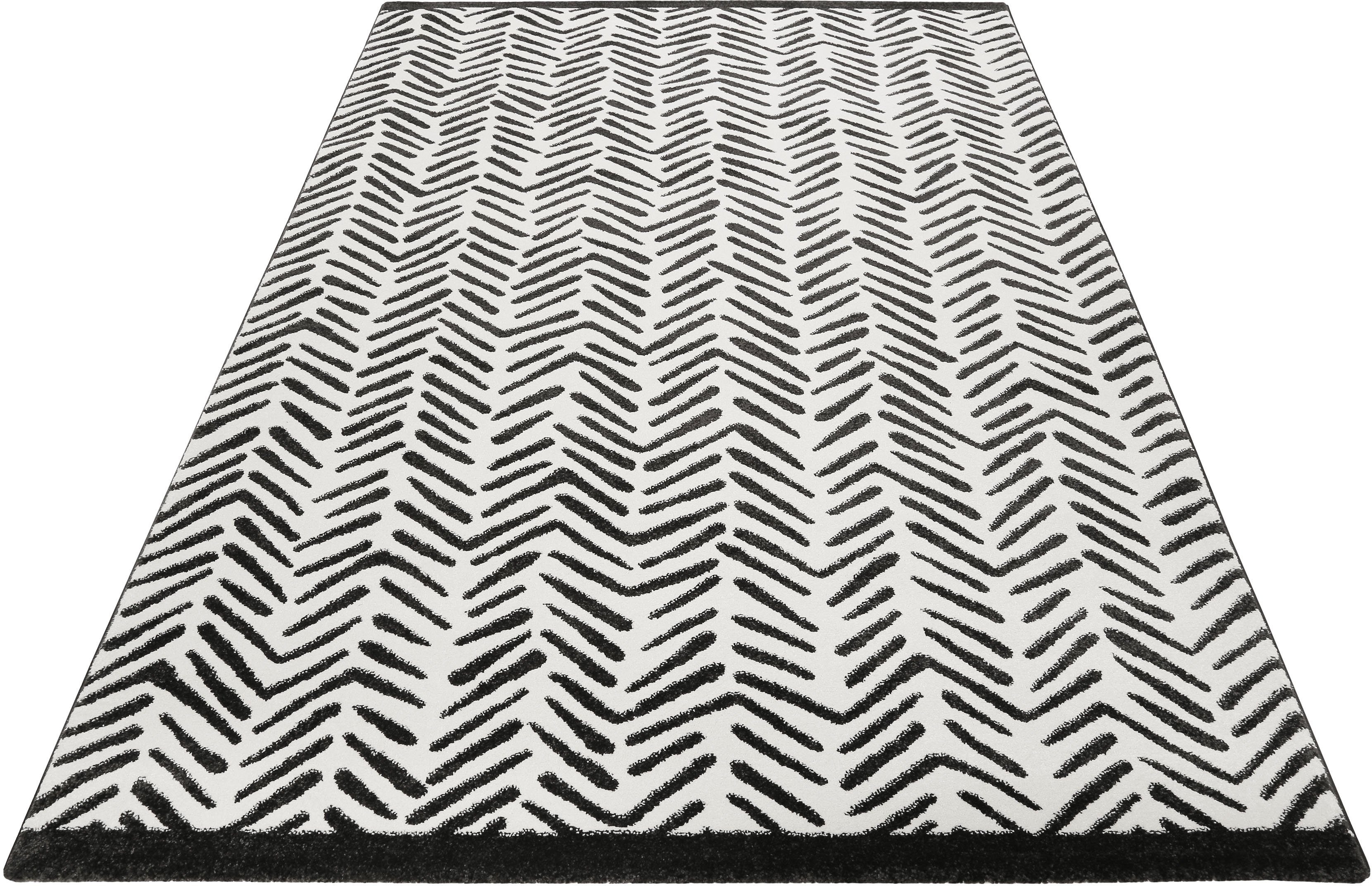 Esprit Teppich Congo, ESP-40100, rechteckig, Höhe: 13 mm, modernes Design, Kurzflor, Schlafzimmer, Wohnzimmer