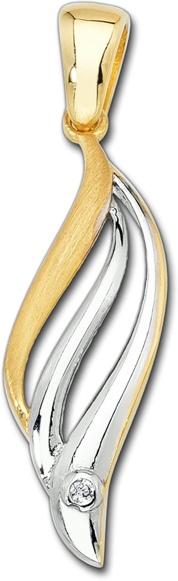 Balia Kettenanhänger Balia - Kettenanhänger 3,3cm, 333 für 8K Kettenanhänger Gold, Gold Damen Karat(Wellen) ca. 333 8 Gelbgold