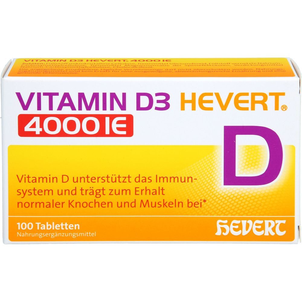 Hevert Arzneimittel VITAMIN D3 HEVERT 4000 I.E. Tabletten Tabletten, 100 St.