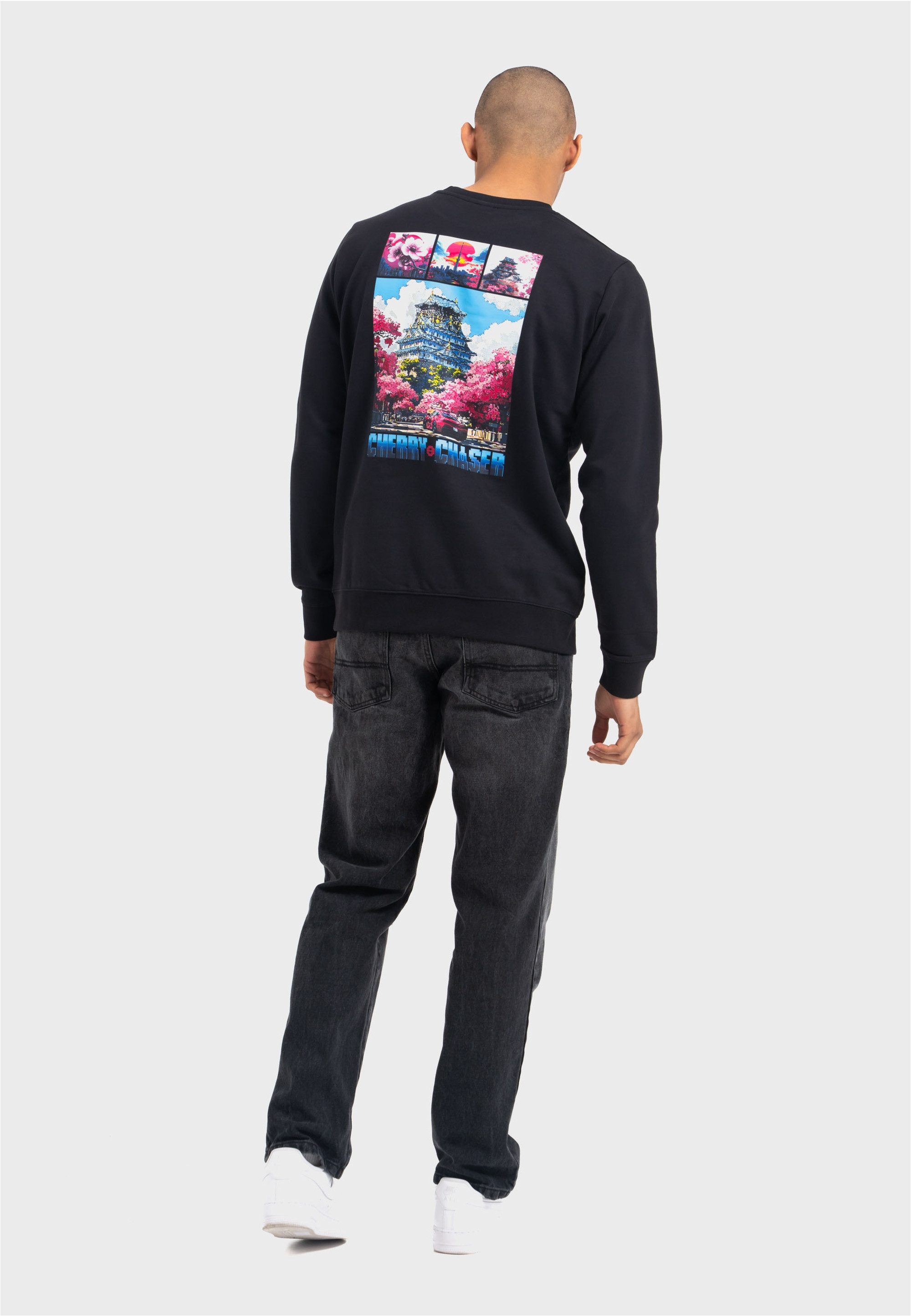 Oldskull Sweatshirt Retro Cherry Chaser Logo Graphic im zeitlosen Retro-Des günstig online kaufen