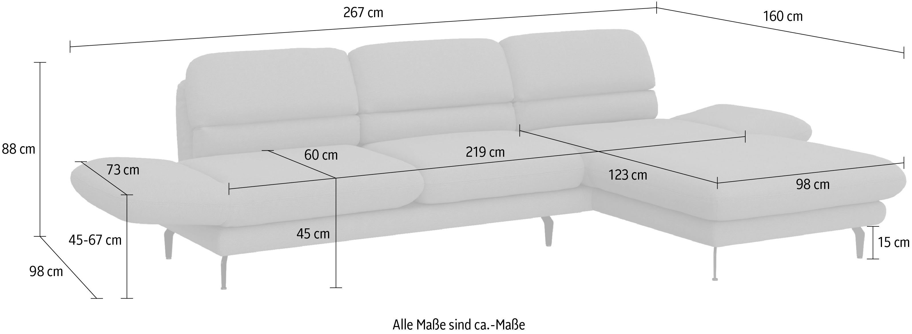 auch DOMO collection erhältlich Drehfunktion Padova, Ecksofa mit