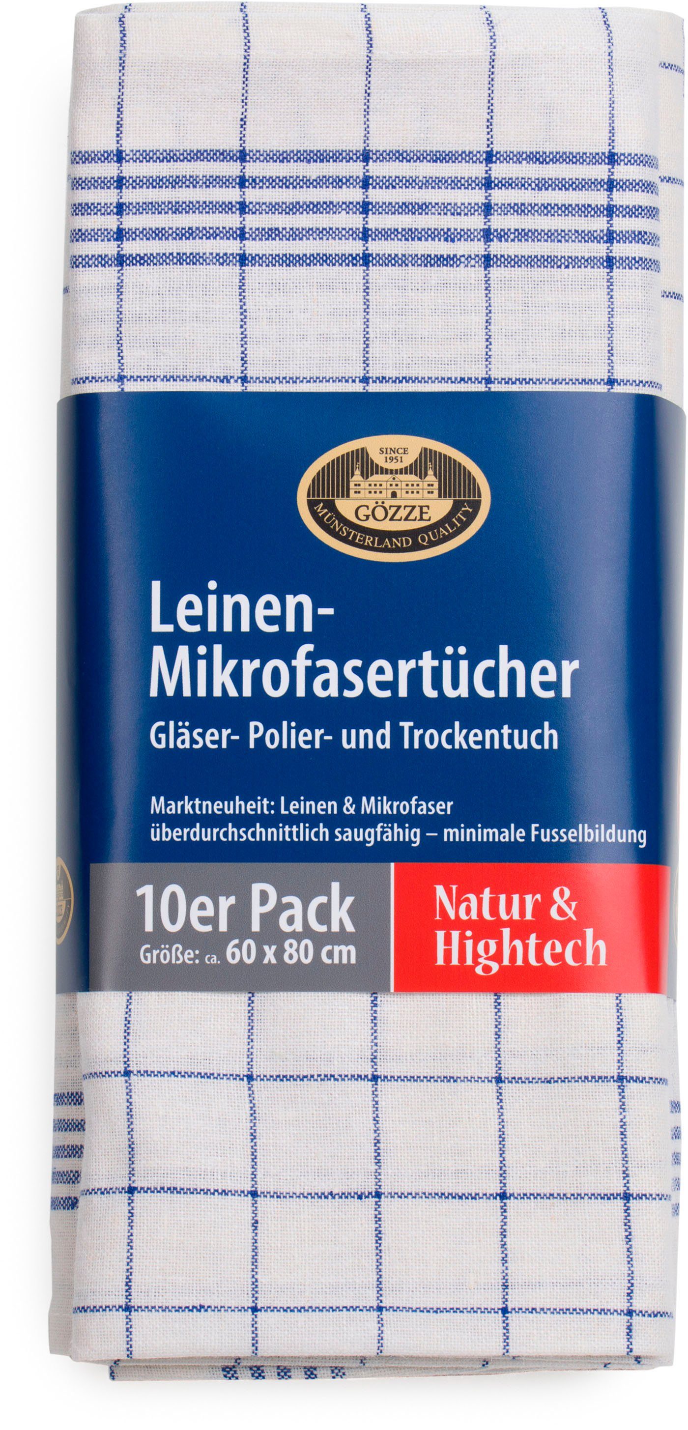 Gözze Geschirrtuch Gläser und Poliertuch, Des. günstig online kaufen