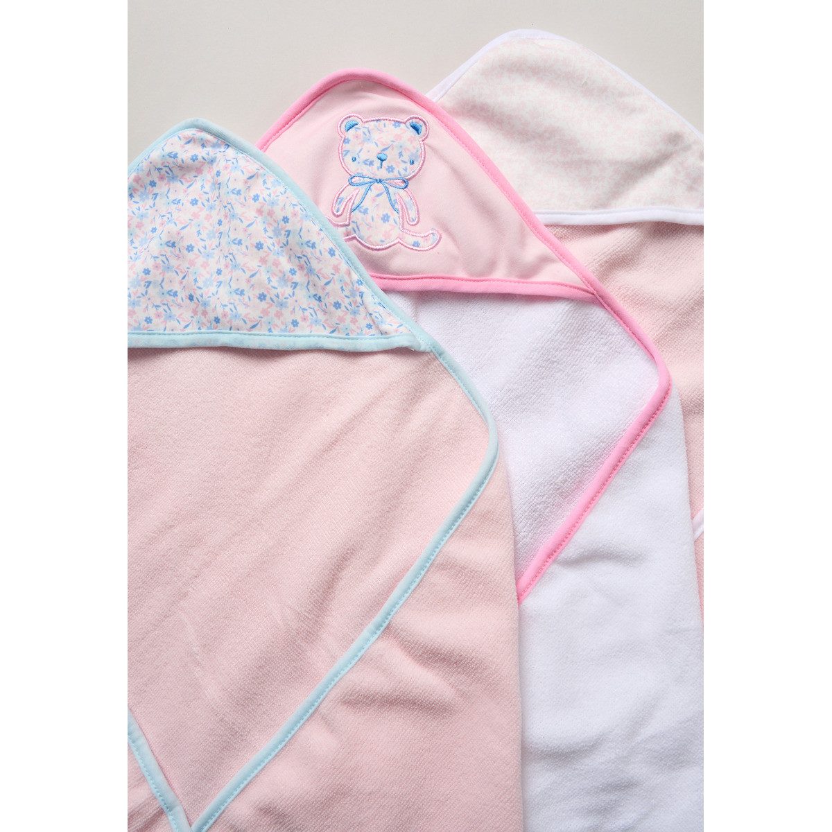 Snuggle Tots Kapuzenhandtuch Bär Mädchen, Frottee (6-St)