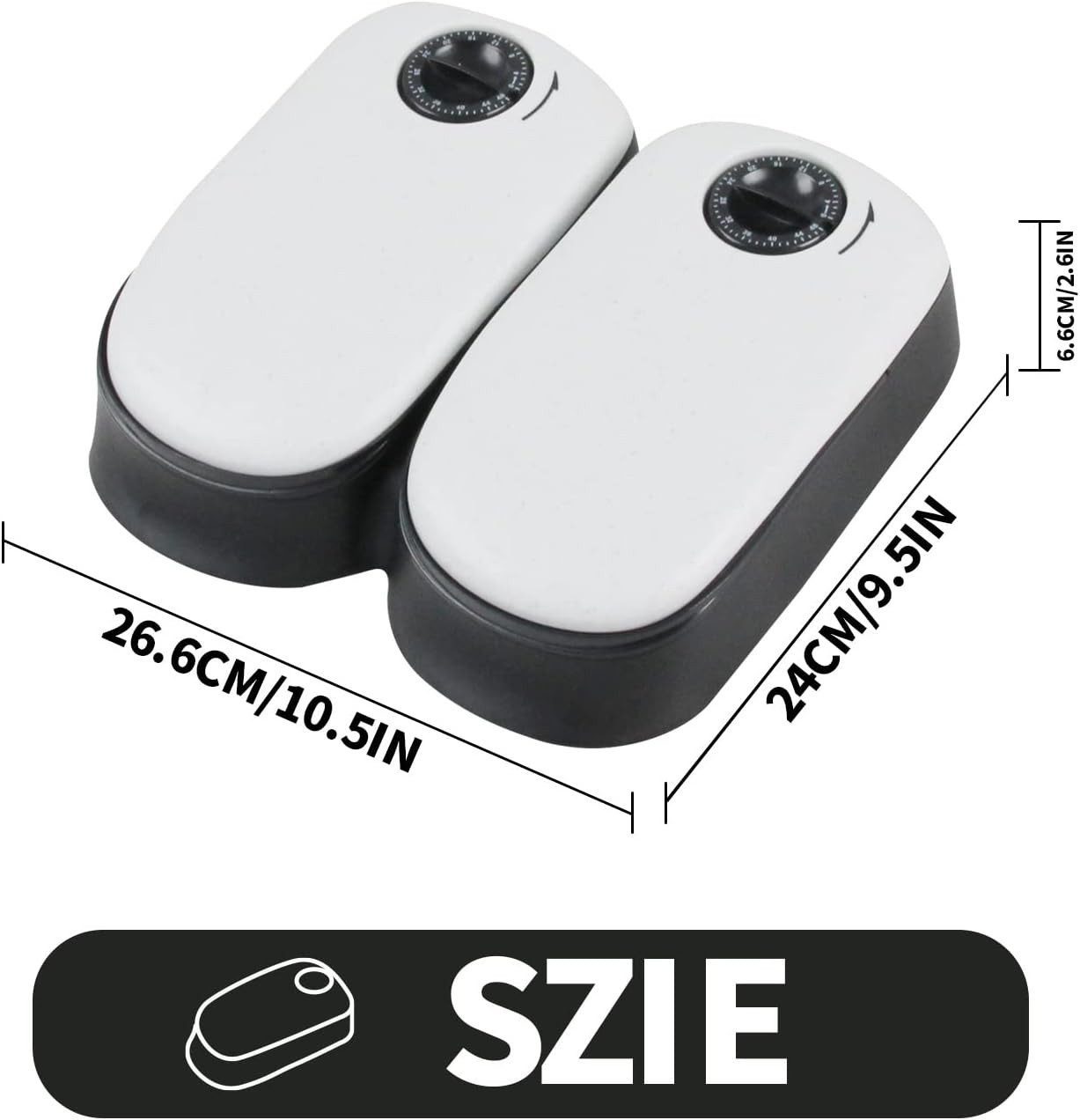 FELIXLEO Katzen-Futterautomat Automatic Pet Feeder 300ml Automatic Feeder for 48-Hour Planning