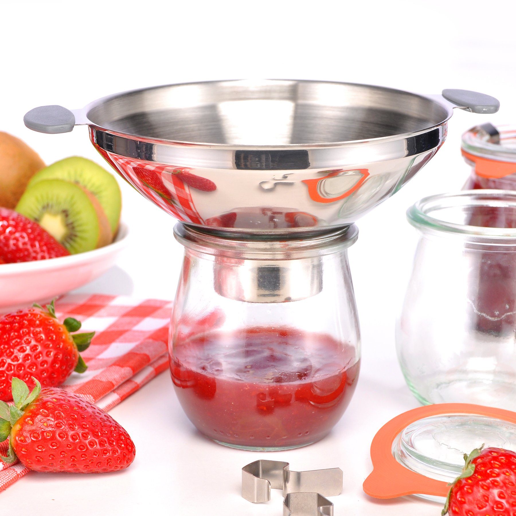 Haushalt International Trichter Edelstahl - Einmachtrichter Einfüllhilfe Einmachhilfe