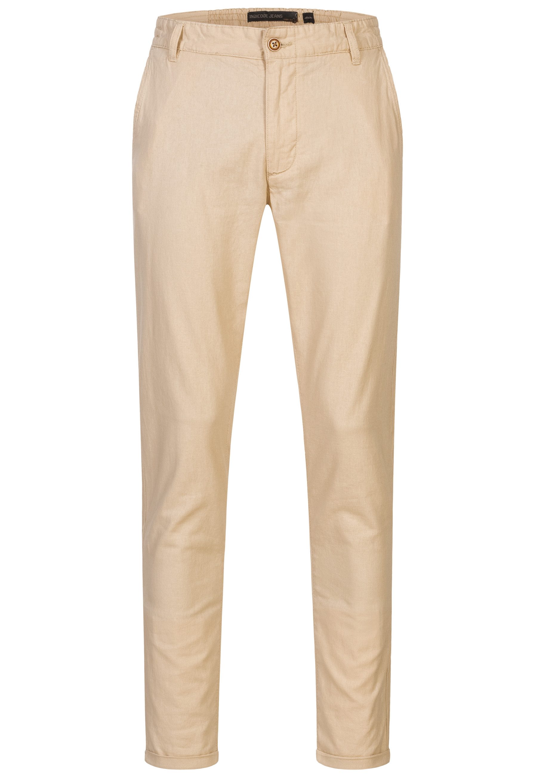 Indicode Leinenhose Haverfield mit 4 Taschen günstig online kaufen