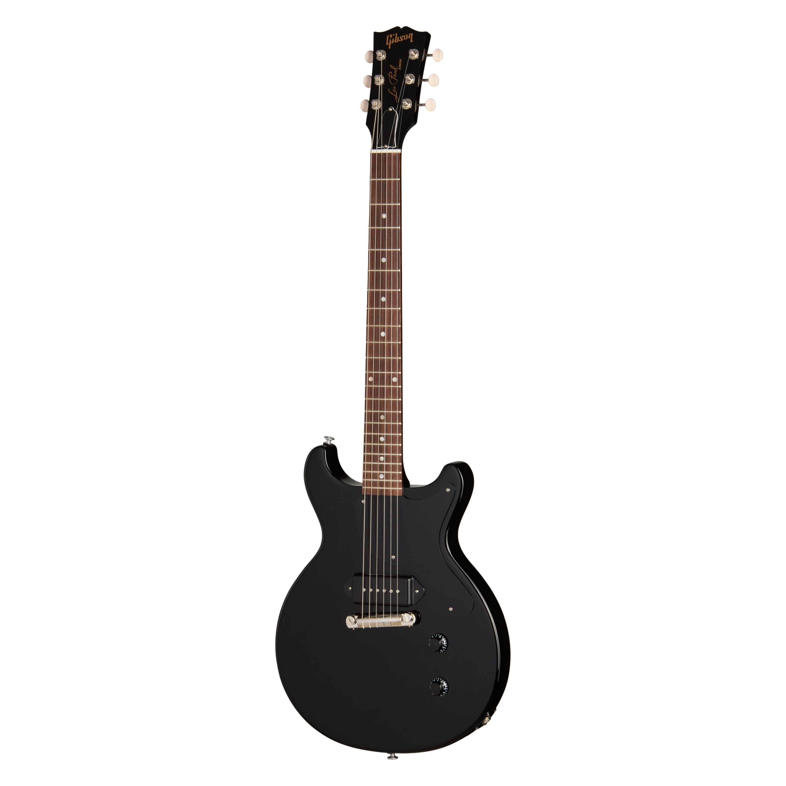 Gibson E-Gitarre, E-Gitarren, Double Cut Modelle, Les Paul Junior Double Cut Ebony - Double Cut Modelle