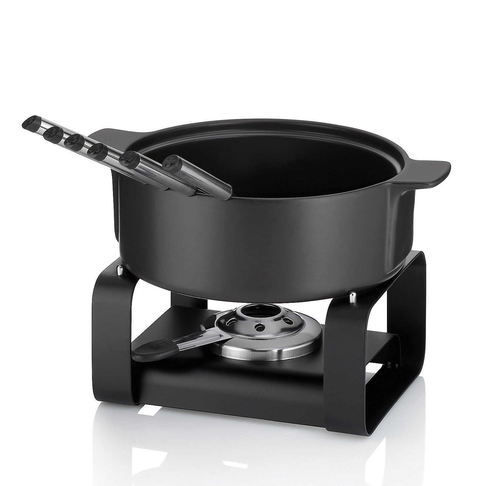 kela Fondue Roman, Käsefondue, hitzebeständiger Keramiktopf, 1,75 L, mit 6 Fondue-Gabeln
