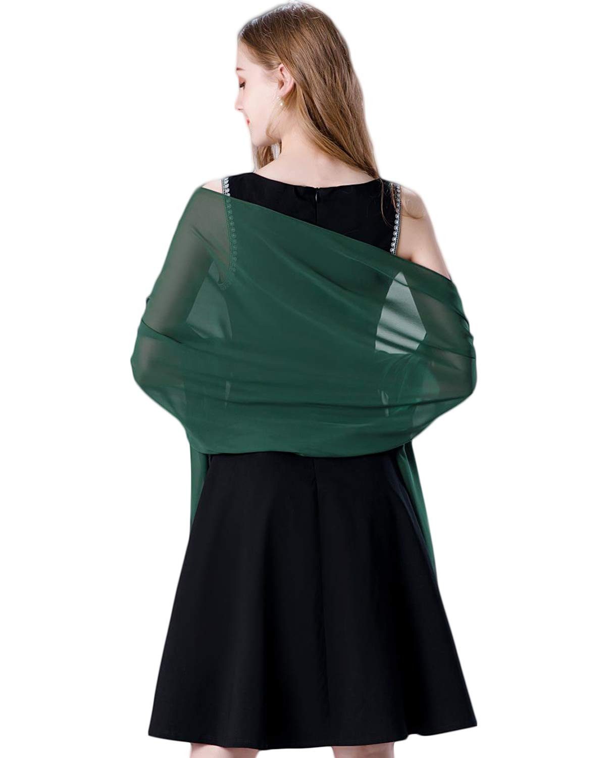 Bextsrack Modeschal Eleganter Chiffon-Schal für Damen – Weiche Stola, (1-St), für Abendkleider, Hochzeiten & festliche Anlässe