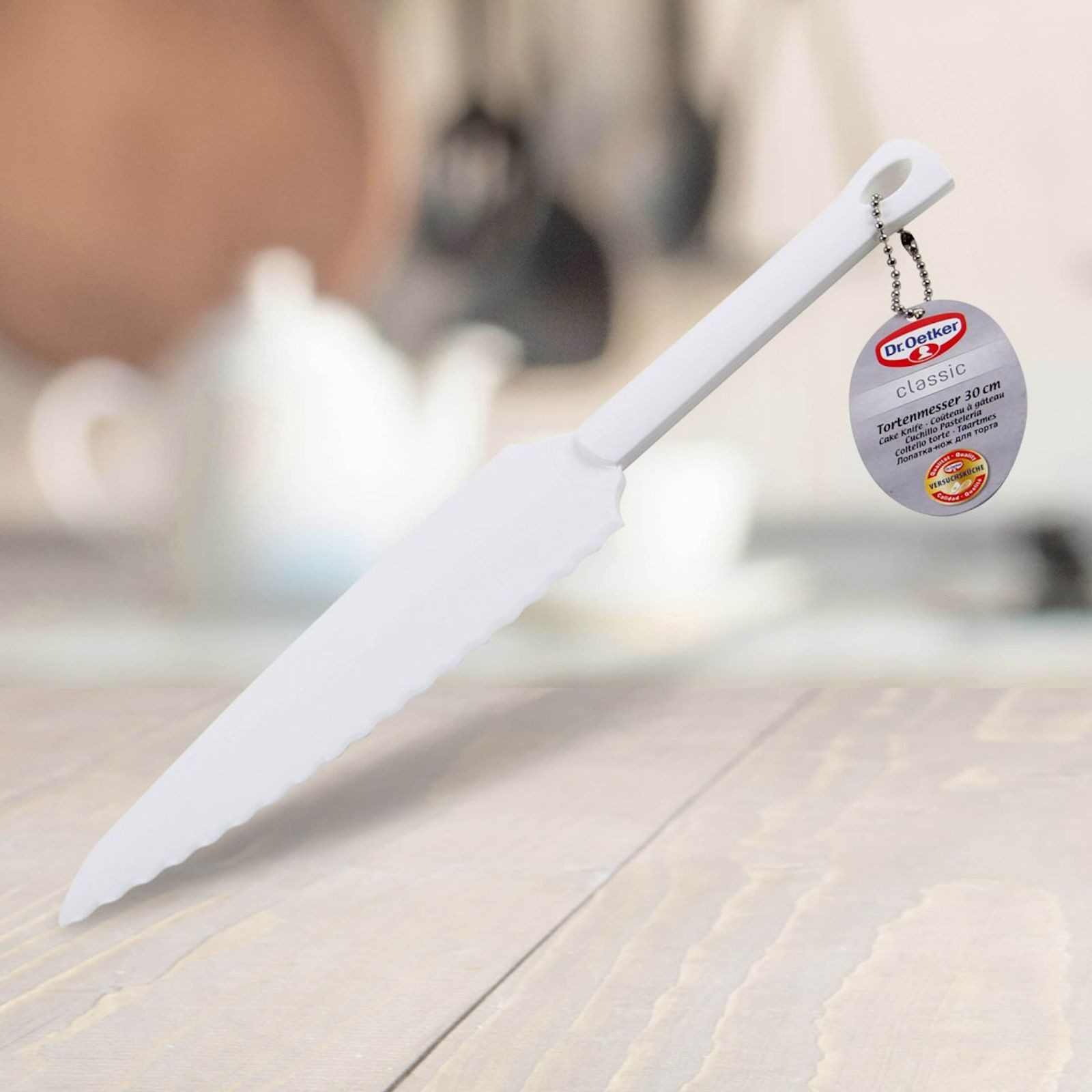 FACKELMANN Kuchenheber Dr. Oetker Tortenmesser Kuchenmesser mit Tortenheber aus Kunststoff