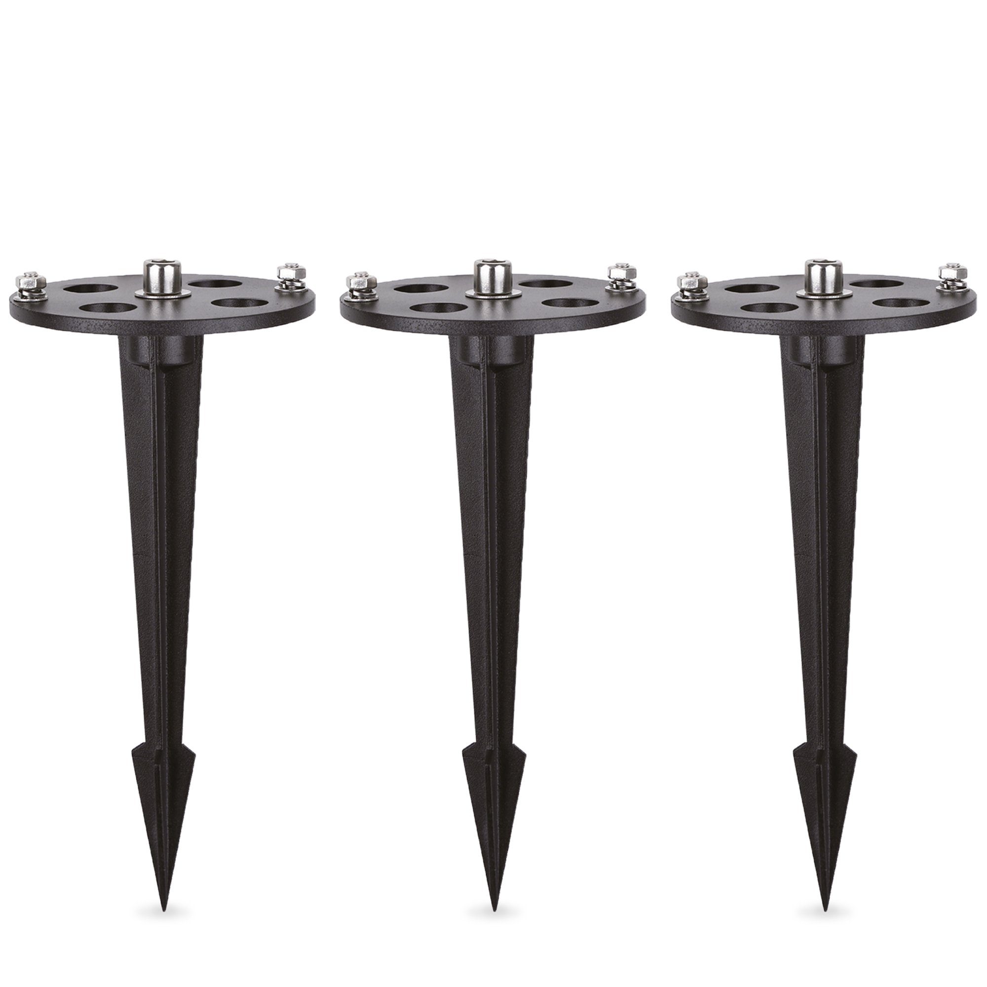 linovum Gartenstrahler 3er Set rostfreier Erdspiess günstig online kaufen