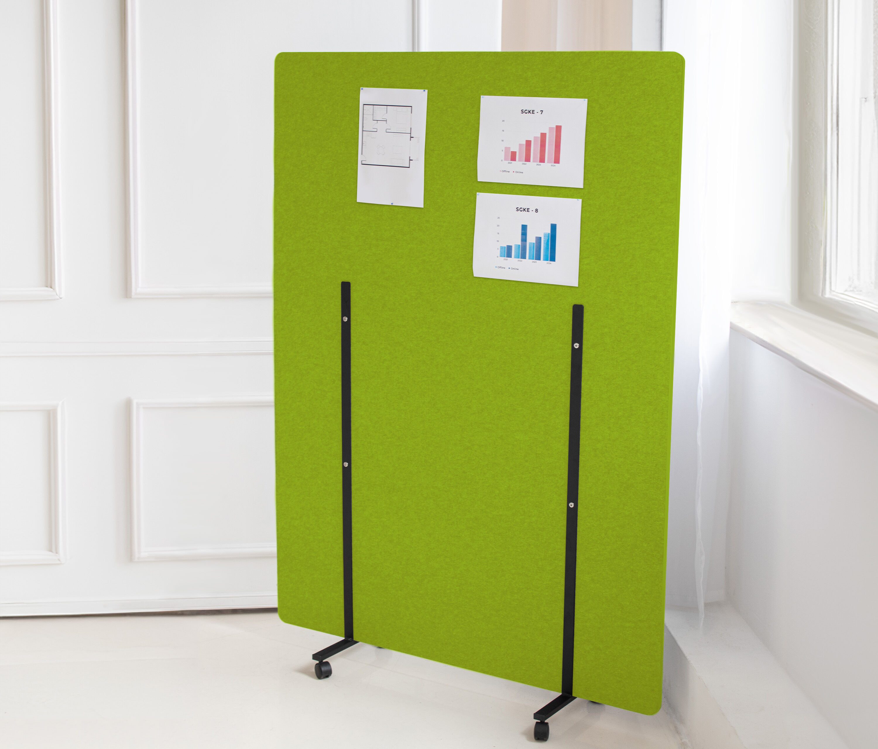 Ergolutions Stellwand Akustik Stellwand, Mobile Trennwand