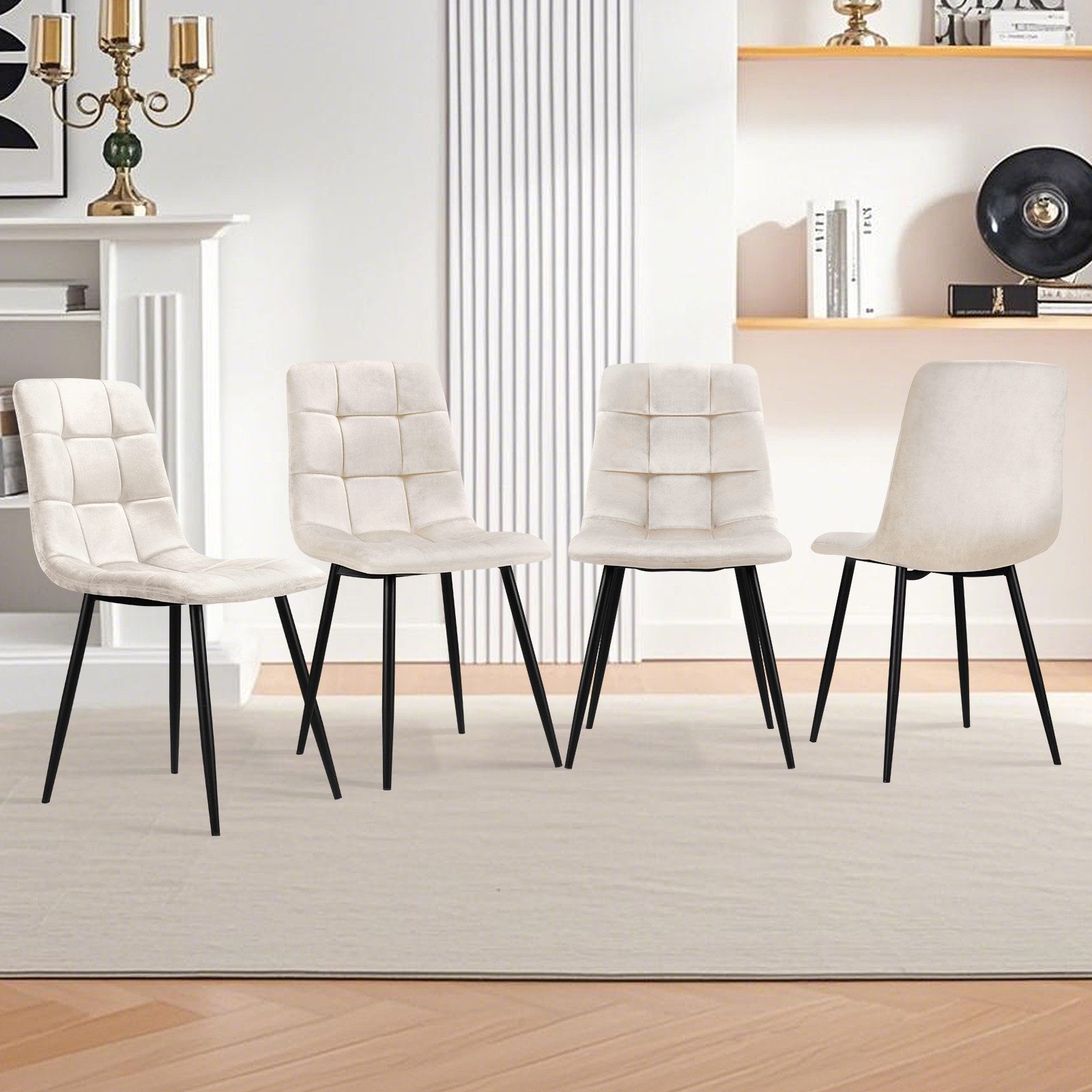 HOMELUX 4-Fußstuhl Esszimmerstühle Küchenstuhl 4er Set günstig online kaufen