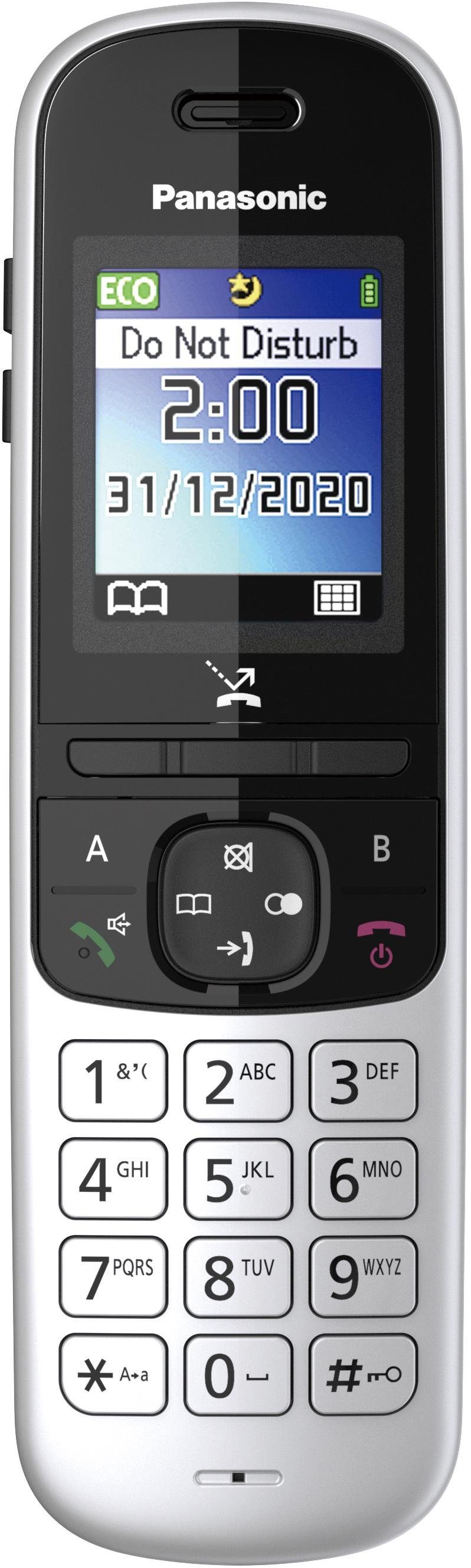 (Mobilteile: KX-TGH710 schwarz Panasonic DECT-Telefon 1) Schnurloses