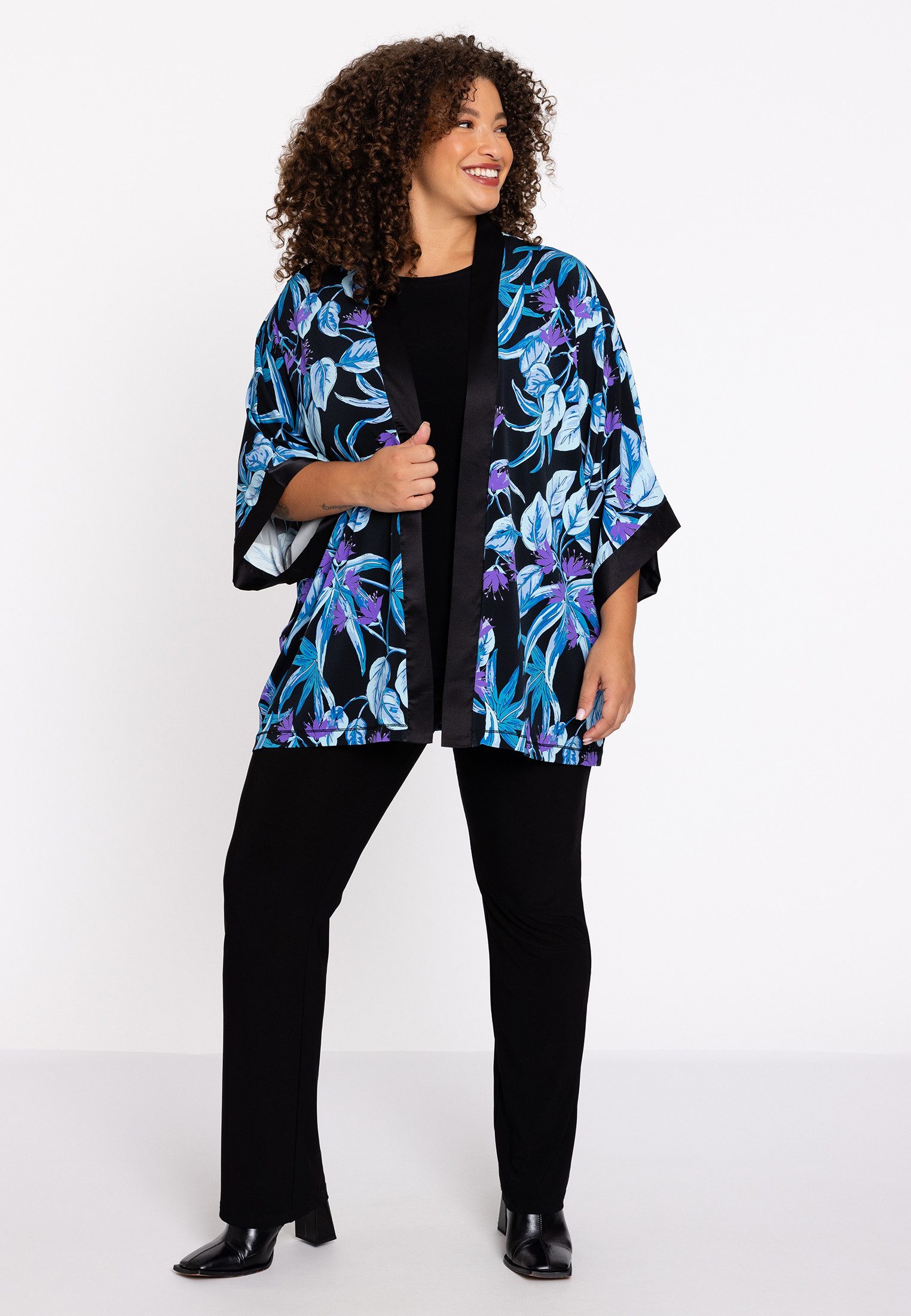 Strickponcho Damen Kimono Große Größen
