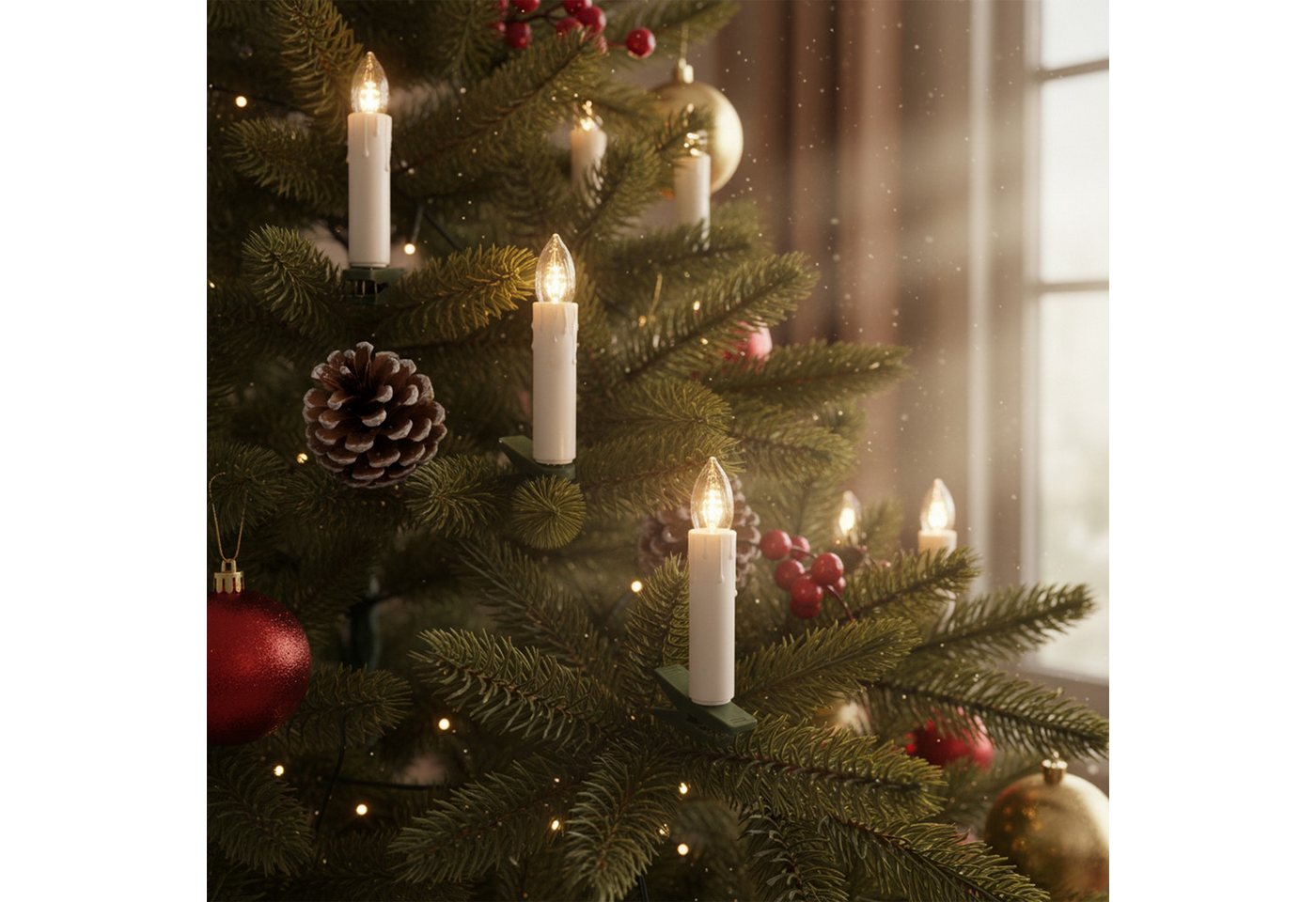IC Winterworld LED-Christbaumkerzen, 30-flammig