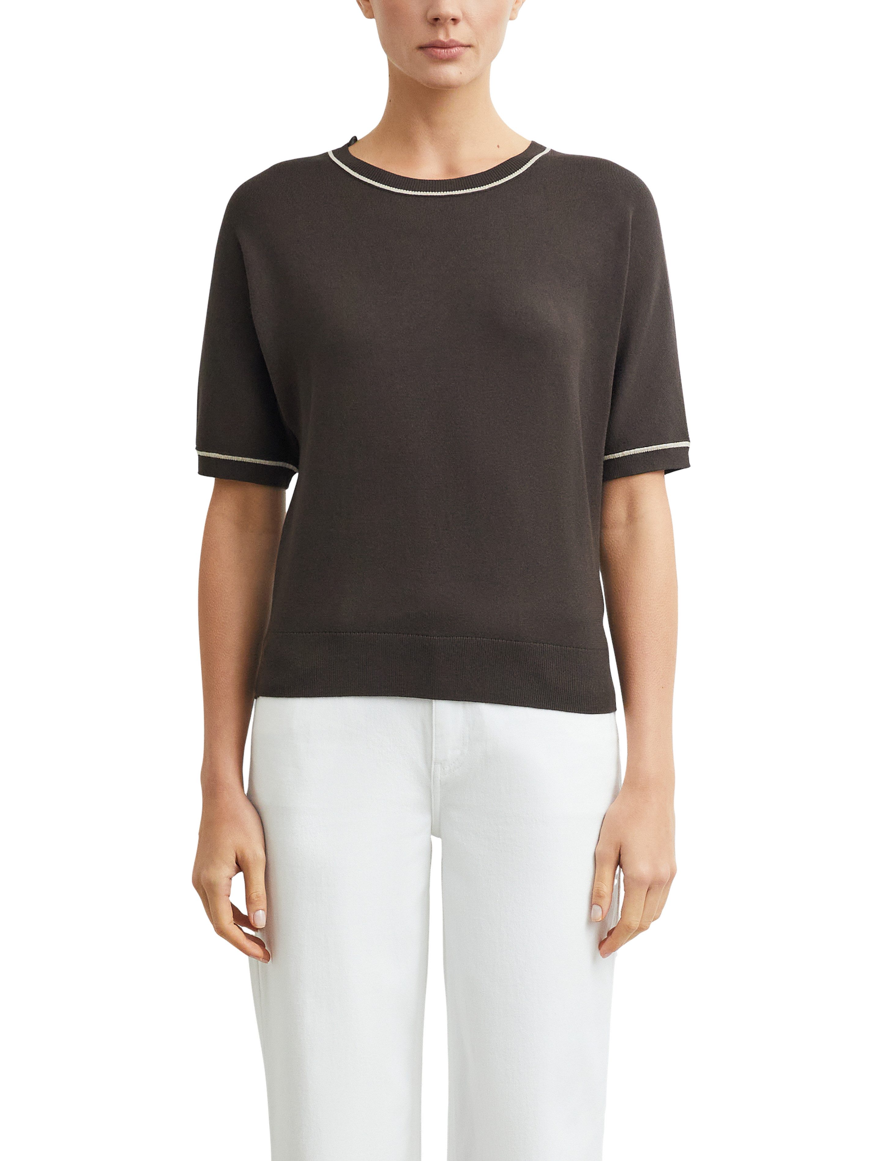 comma Strickpullover Sommer-Strickpullover / Halbarm / Viskose
