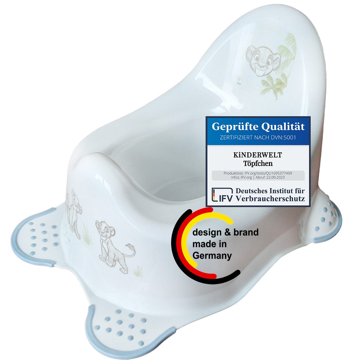 KiNDERWELT Töpfchen Premium Kindertopf stabiler Babytopf Lion