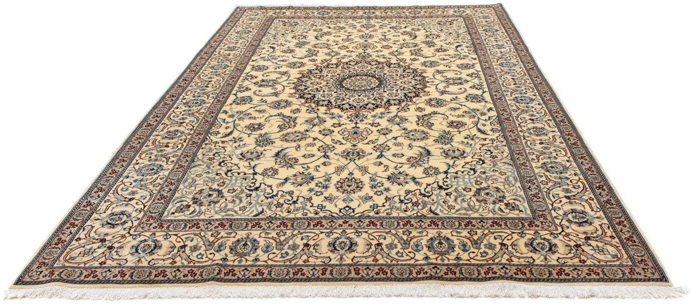 Wollteppich Nain 9la Medaillon Beige 312 x 205 cm, morgenland, rechteckig, Höhe: 6 mm, Unikat mit Zertifikat