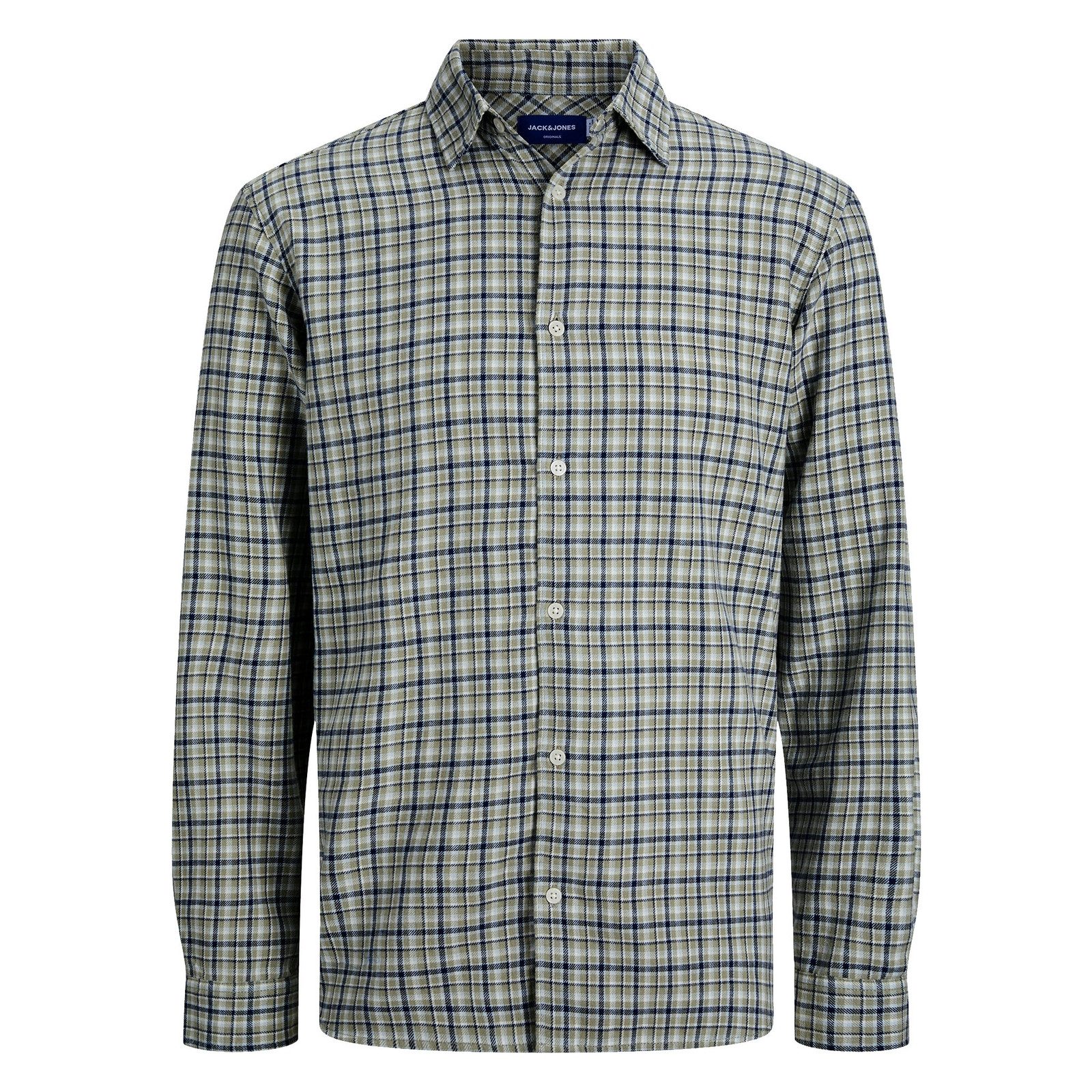 Jack & Jones Karohemd JORJOSHUA Flannel Check Shirt LS LN mit Knopfleiste