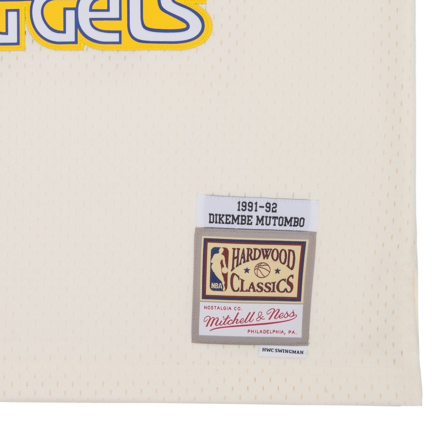 Mitchell & Ness Basketballtrikot Swingman Jersey Denver Nuggets OFFWHITE Dikembe Mu