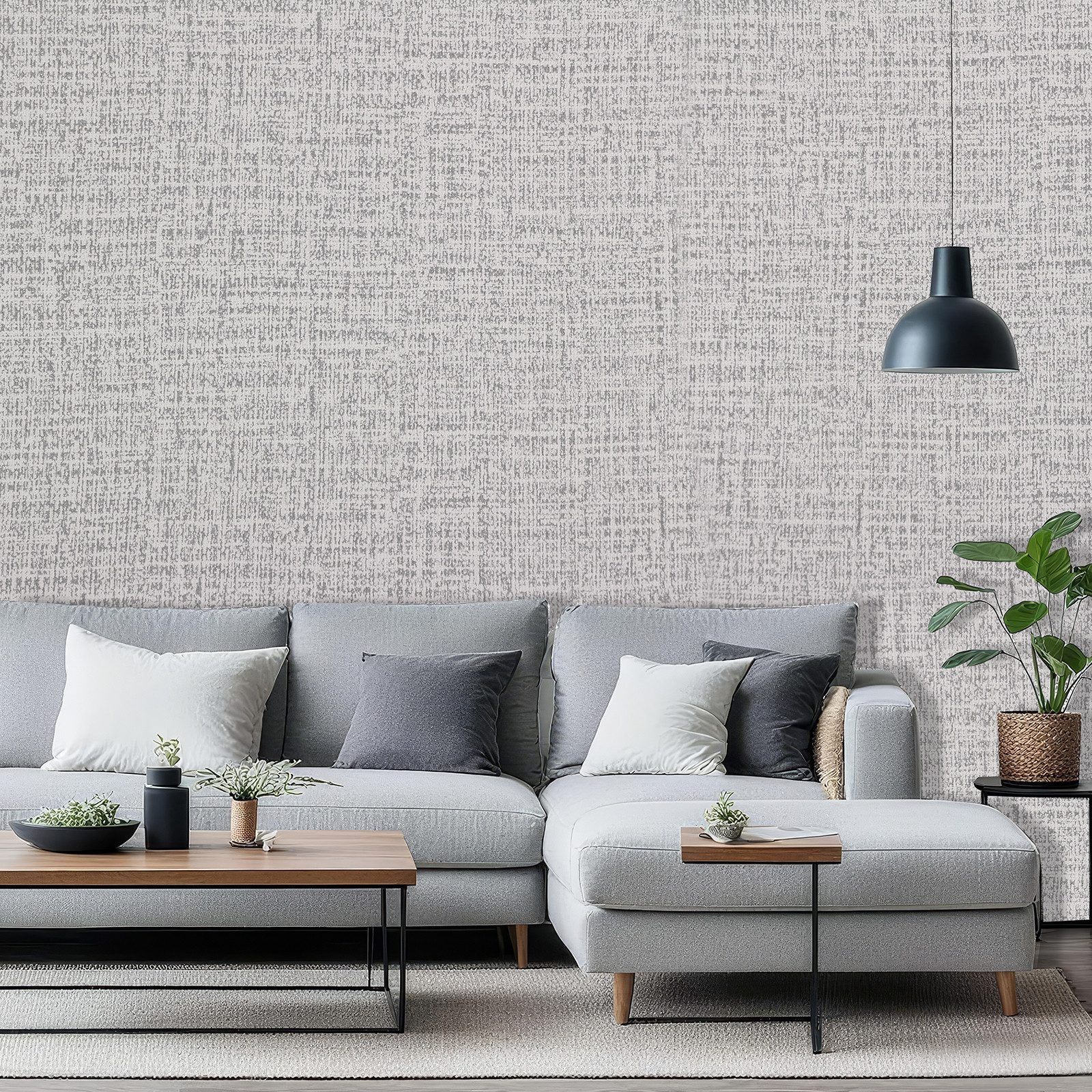 BlingBin Vinyltapete Selbstklebende Tapete 0.6 m × 5 m Hintergrundtapete mit Leinenstruktur, Leinenstruktur, uni, (Abziehen und Aufkleben Klebefolie, 1 St., 60 cm × 500 cm (Breite x Hohe), PVC Wandaufkleber, Möbelfolie, Wandverkleidung Zum Aufkleben