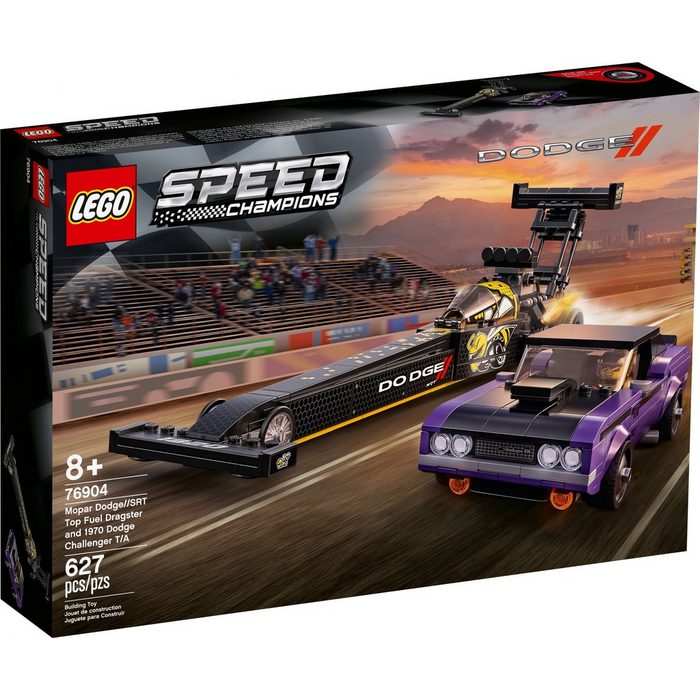 LEGO® Konstruktionsspielsteine LEGO® Speed Champions - Mopar Dodge/SRT Top Fuel (Set 627 St)