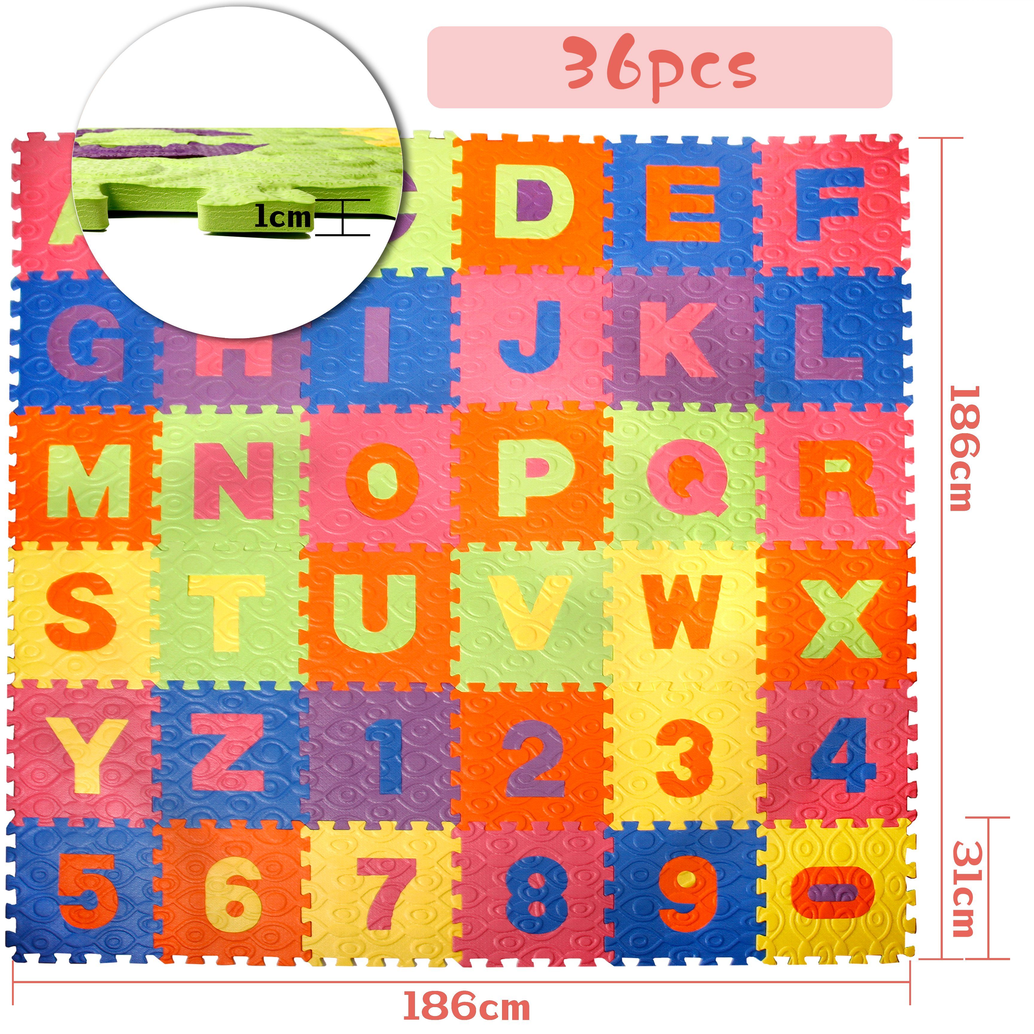 CCLIFE Puzzlematte Puzzlematte EVA wasserdicht Spielmatte Kinderteppich, (P günstig online kaufen
