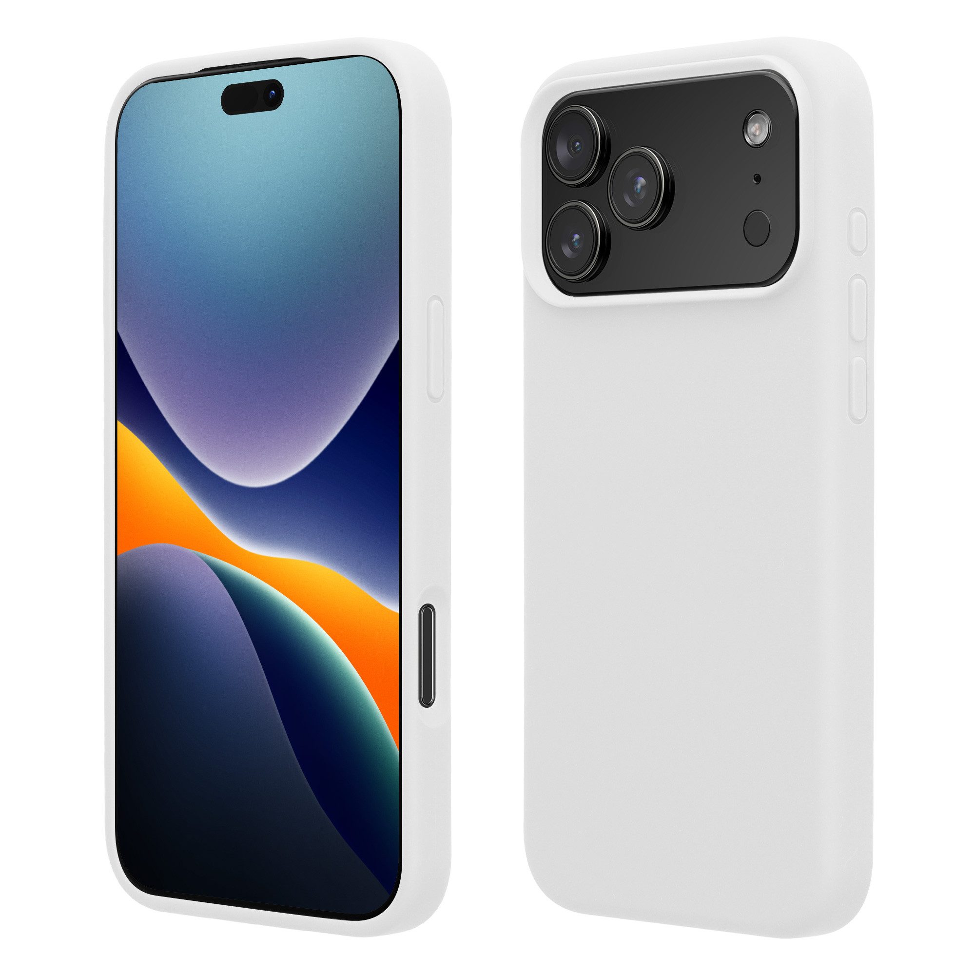 kwmobile Smartphone-Hülle Hülle für Apple iPhone 17 Pro Max, Hülle Silikon gummiert - Handyhülle - Handy Case Cover