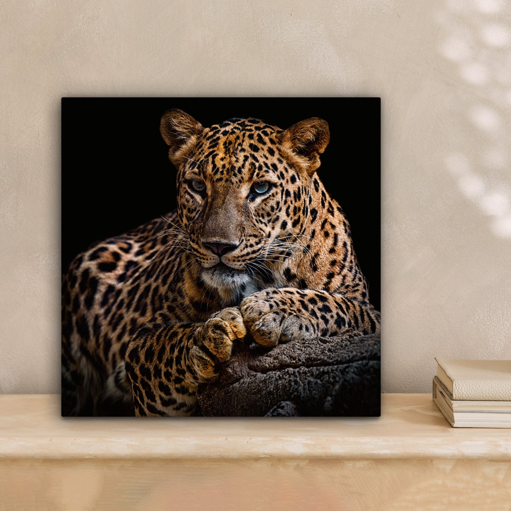 OneMillionCanvasses® Leinwandbild Wildtiere - Panther - Porträt - Schwarz - günstig online kaufen