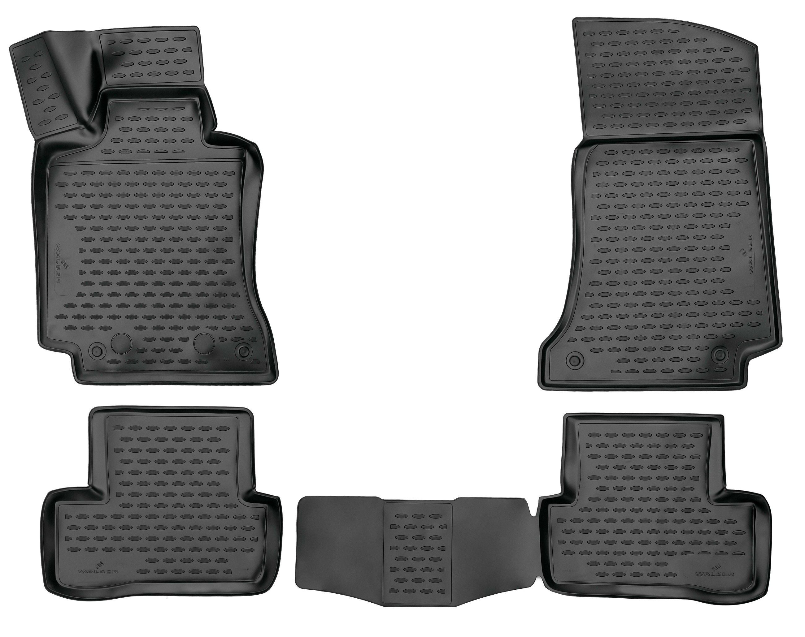 WALSER Kofferraumwanne Automatte Passform XTR (4 St), für MERCEDES-BENZ C-KLASSE T-Model (S205), C-KLASSE (W205) MERCEDES-BENZ C-KLASSE T-Model (S205) 09/2014-02/2023, MERCEDES-BENZ C-KLASSE (W205) 07/2013-, MERCEDES-BENZ C-KLASSE (W205) 07/2013-02/2023, MERCEDES-BENZ C-KLASSE T-Model (S205) 09/2014-