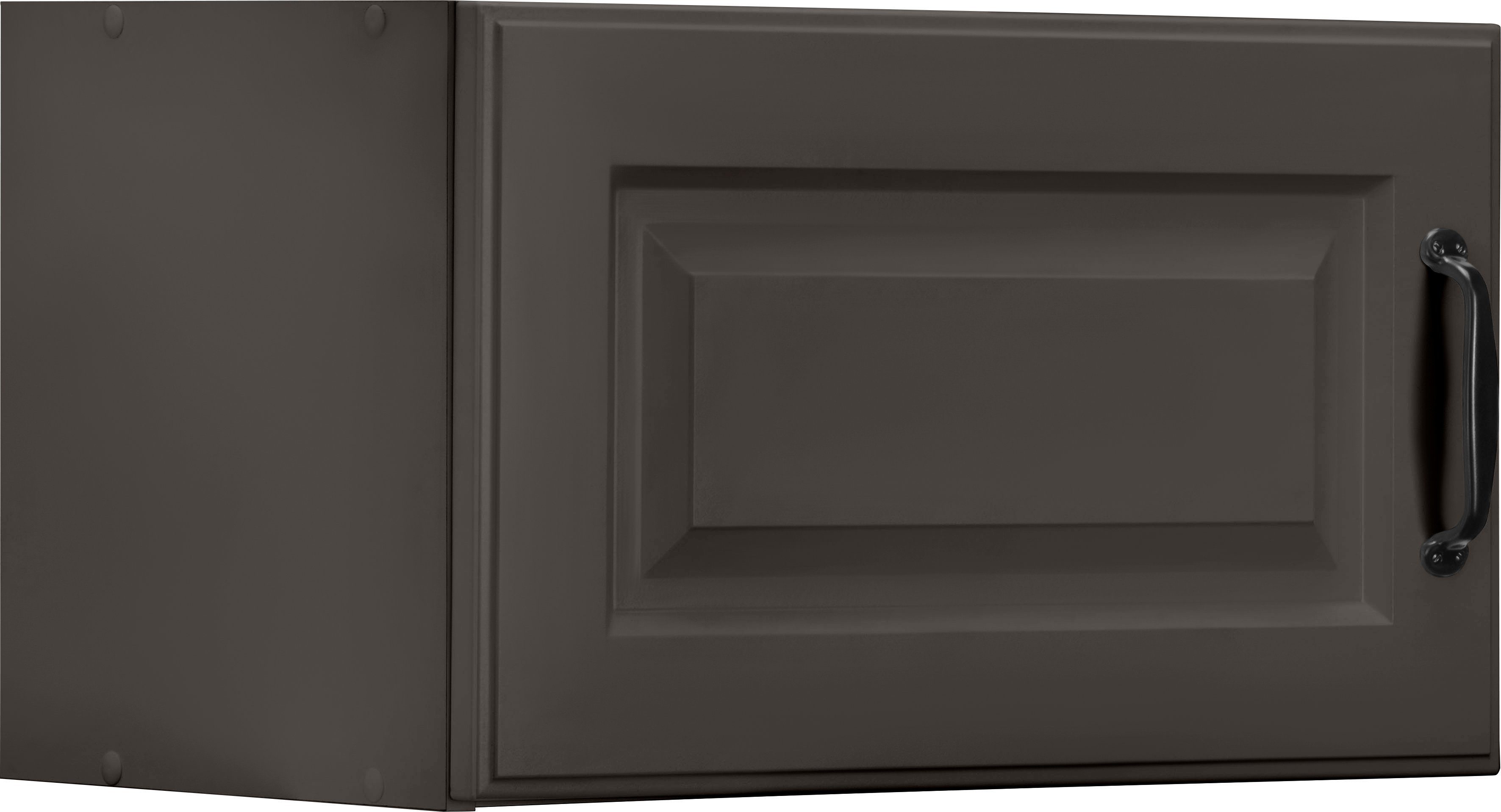 wiho Küchen Kurzhängeschrank Erla 60 cm breit mit Kassettenfront Anthrazit/Anthrazit | Anthrazit