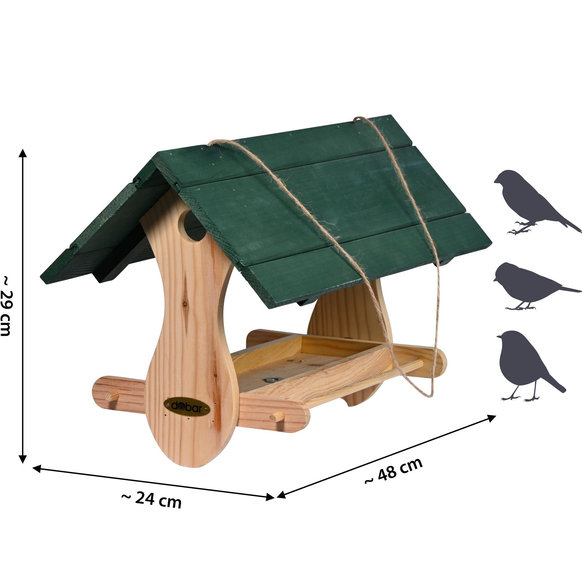 dobar Vogelhaus Vogelfutterhaus zum Aufhängen