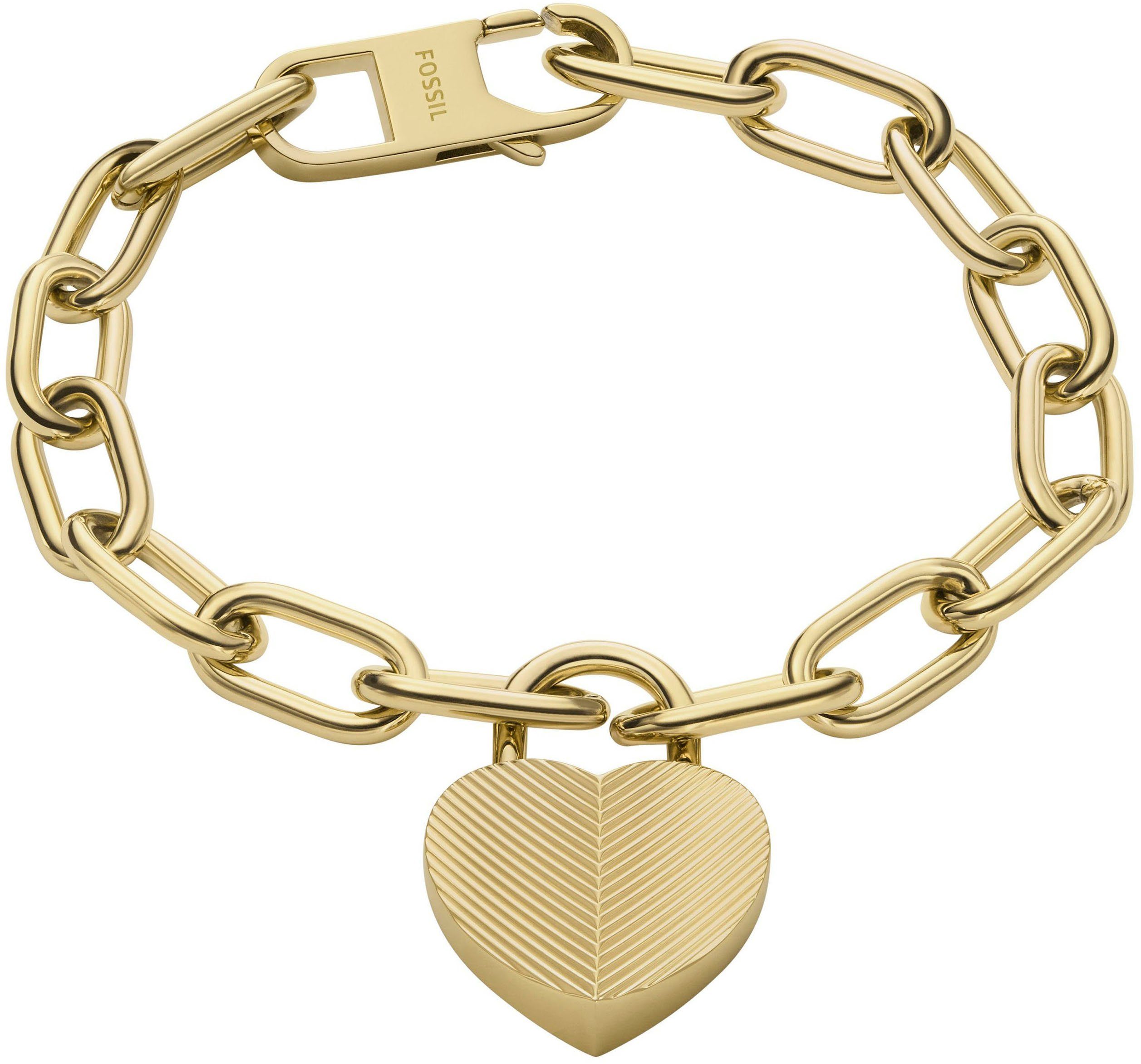 Fossil Armband Schmuck Geschenk Edelstahl HARLOW Herz