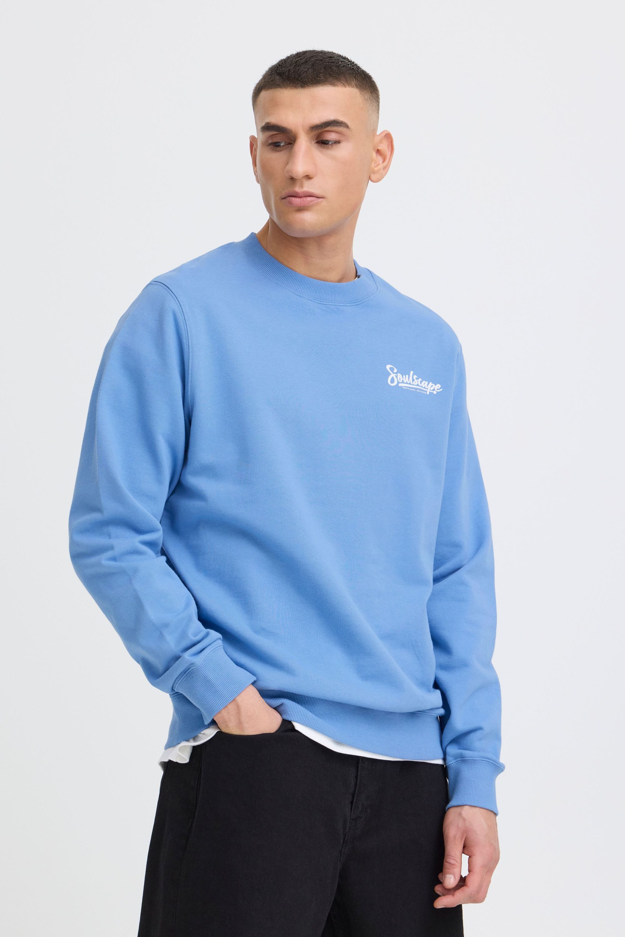 !Solid Sweater SDTorrence Moderner Sweat-Pullover mit Backprint