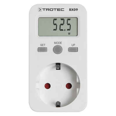 TROTEC Energiekostenmessgerät BX09 Anzeige der verbrauchten Energie, des aktuellen Stromverbrauchs