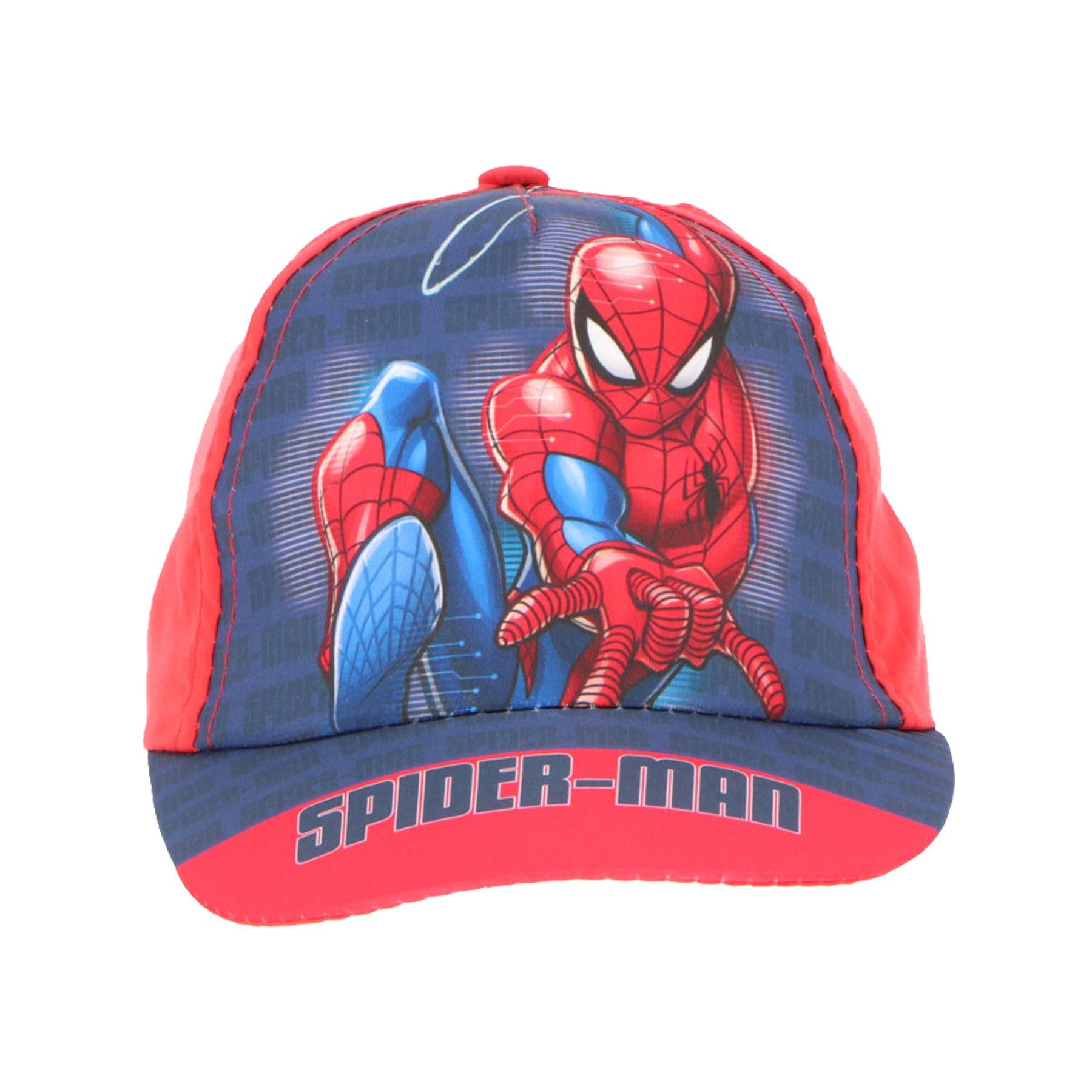 Mütze bis Baseball Spiderman MARVEL Basecap Gr. Rot Baseball 54 Kappe Cap 52 Kinder